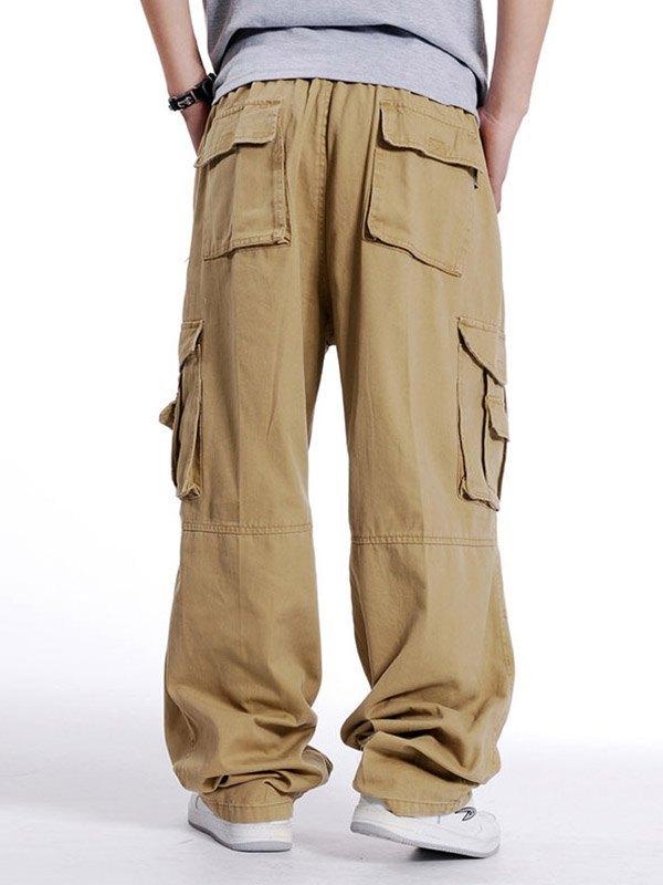 Men's Loose Fit Belted Cargo Pants Product Image