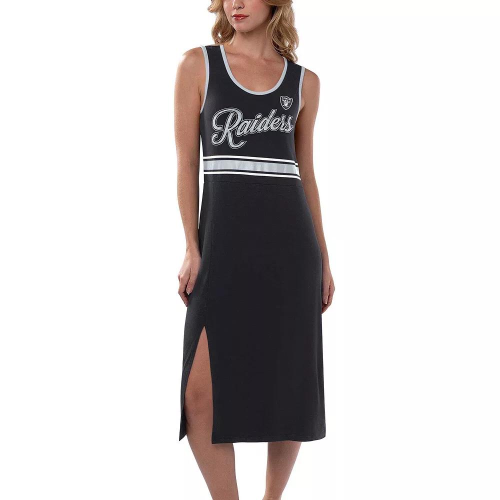 Women's G-III 4Her by Carl Banks Black Las Vegas Raiders Main Field Maxi Dress,  Product Image
