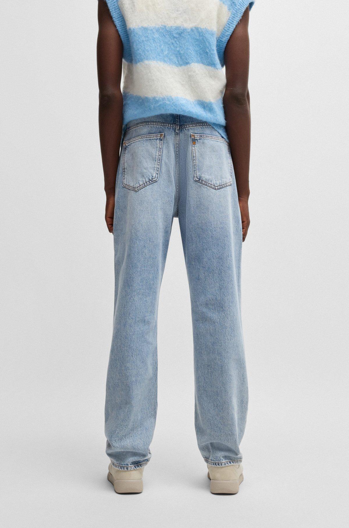 Baggy-fit jeans in heavyweight cotton denim Product Image