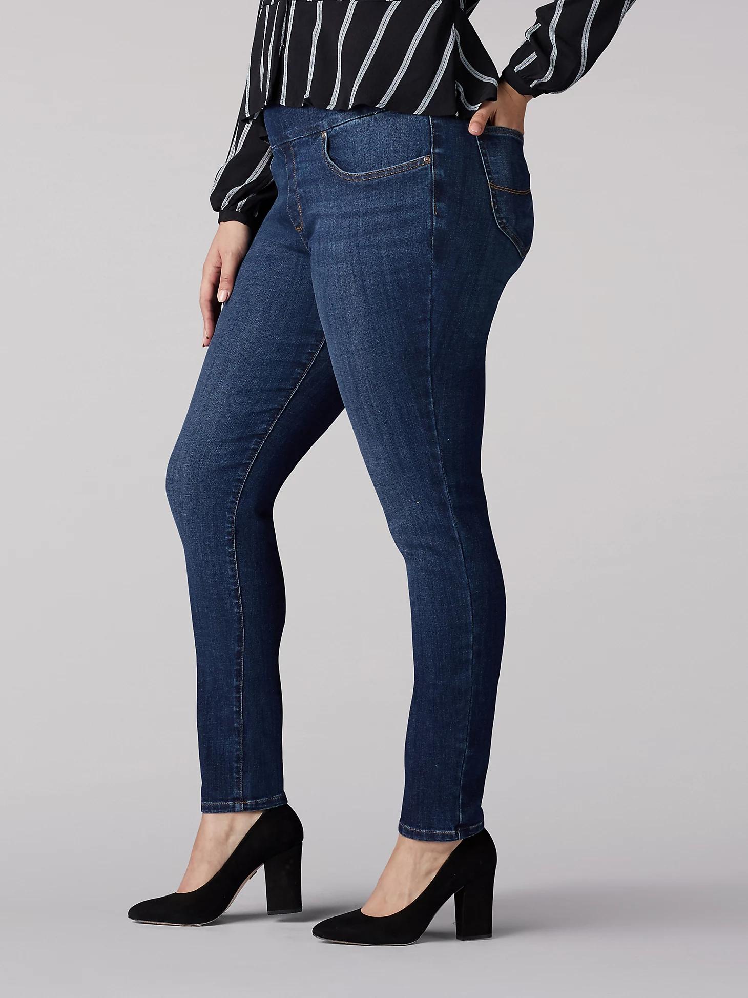 Women’s Sculpting Slim Fit Skinny Pull-On Jean (Plus) | Women's Jeans | Lee® Product Image