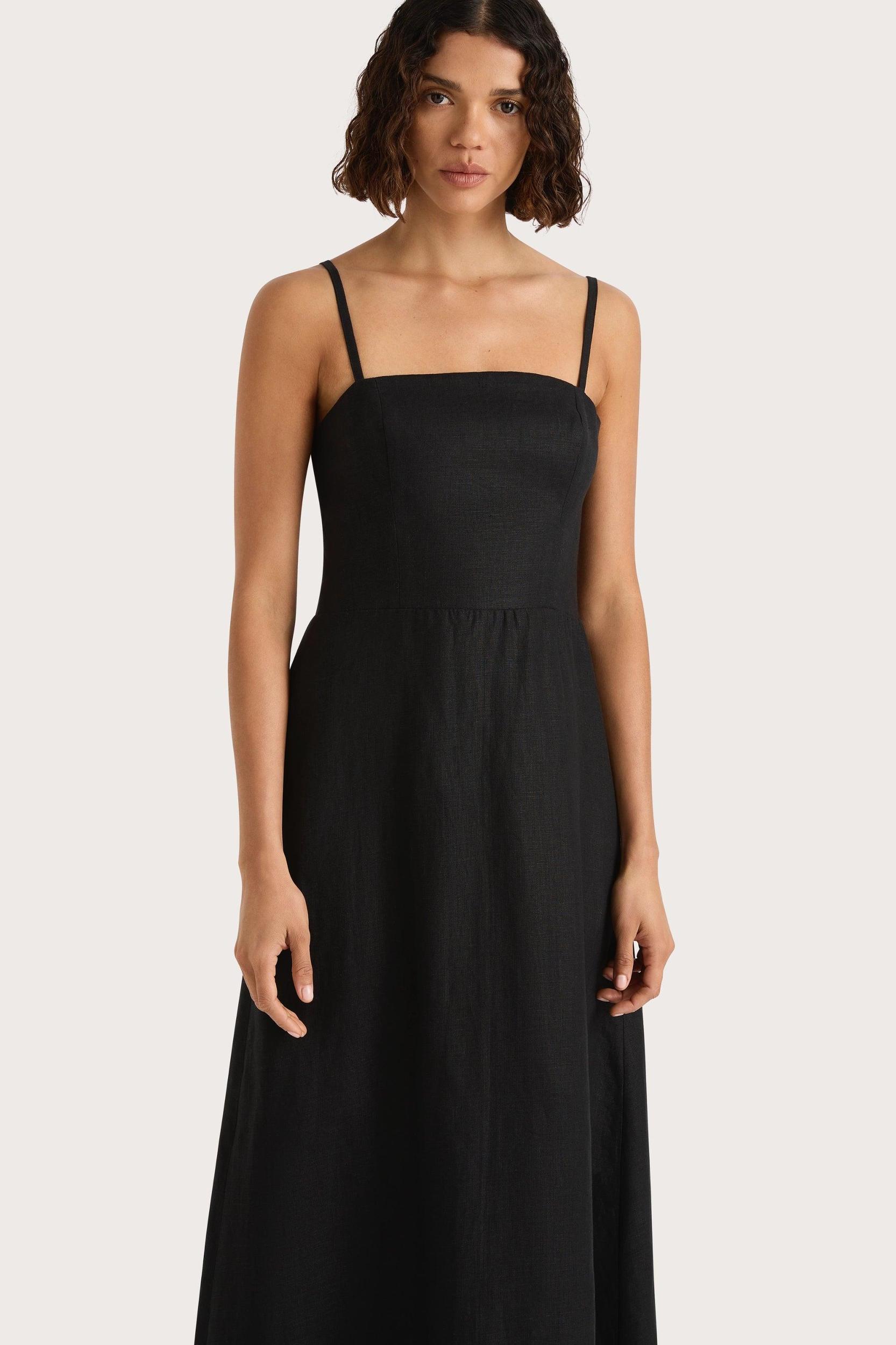 Valerie Midi Dress Black - Final Sale Product Image