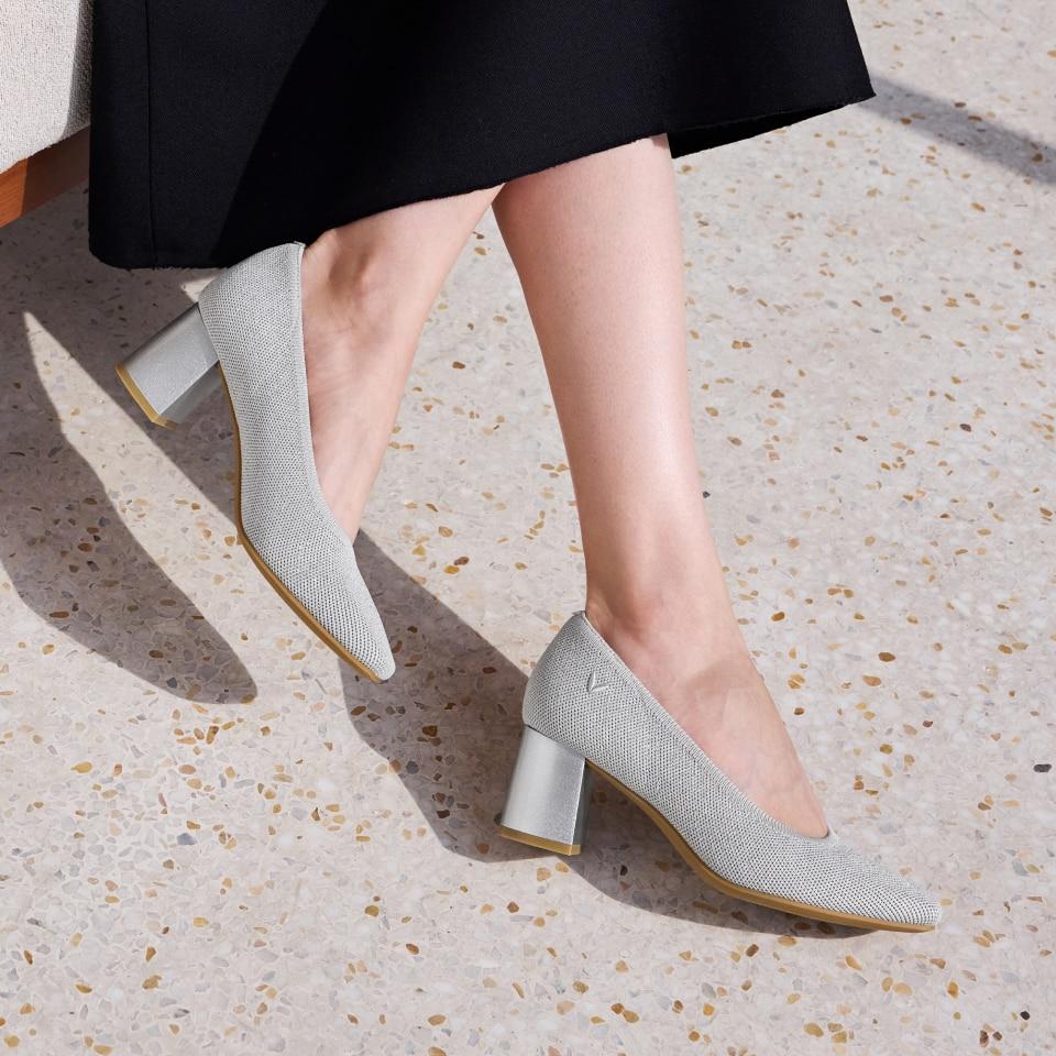 Square-Toe Stress FREE Chunky Heels (Elize) Product Image