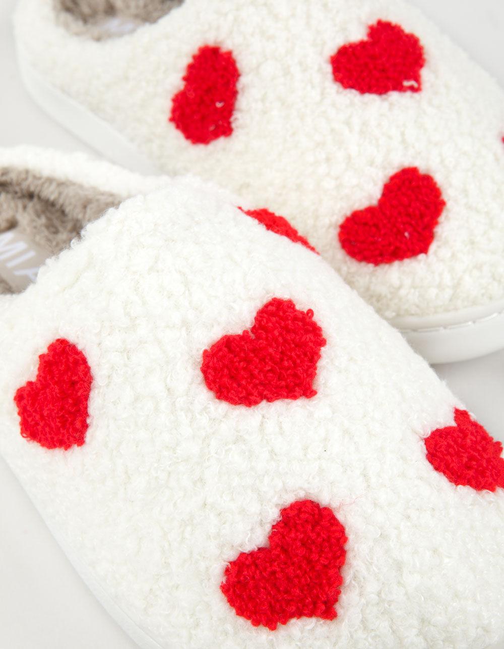 MIA Cozi Heart Clog Slippers - RED Product Image