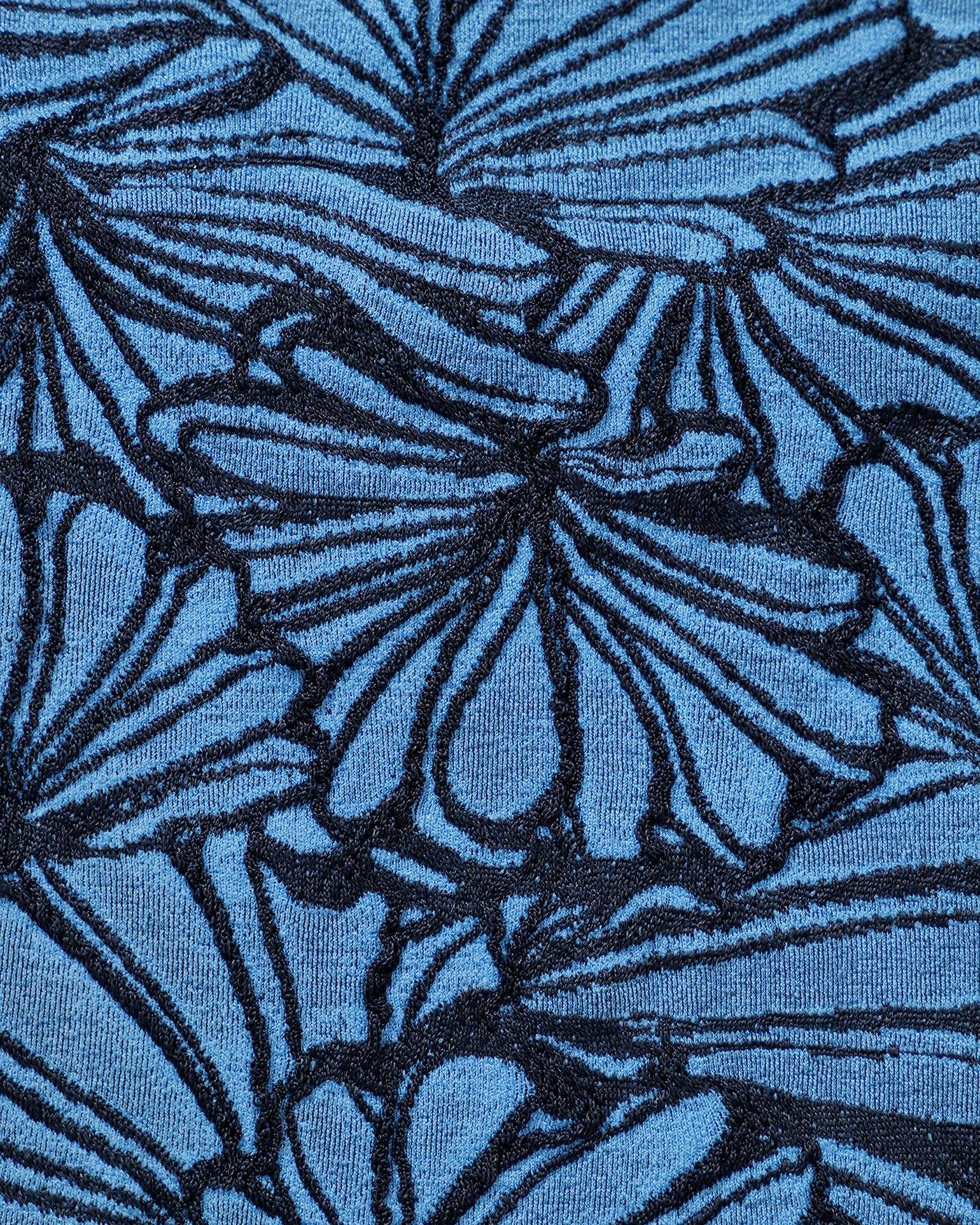 Blue Floral Twist Bikini Set Product Image