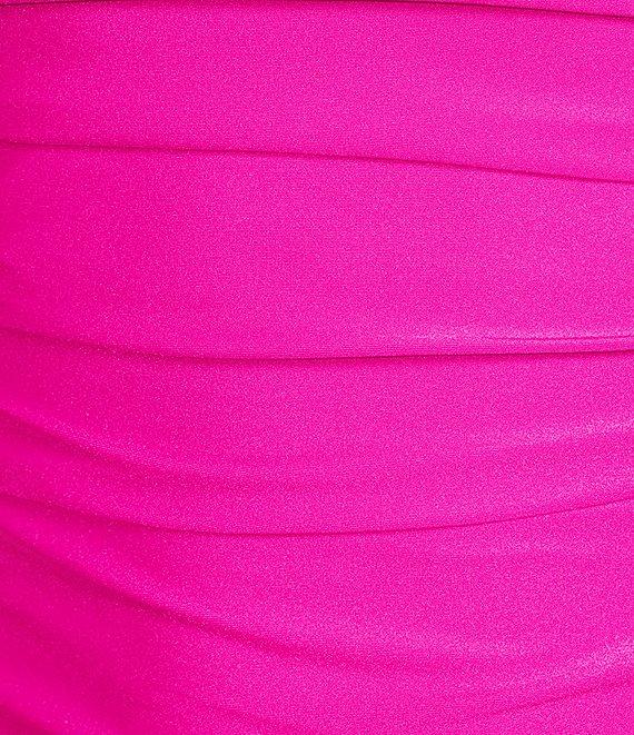 Midnight Doll Slinky Knit Square Neck Mini Dress Product Image