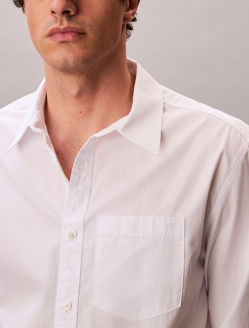 Washed Poplin Relaxed Button-Down Shirt Product Image