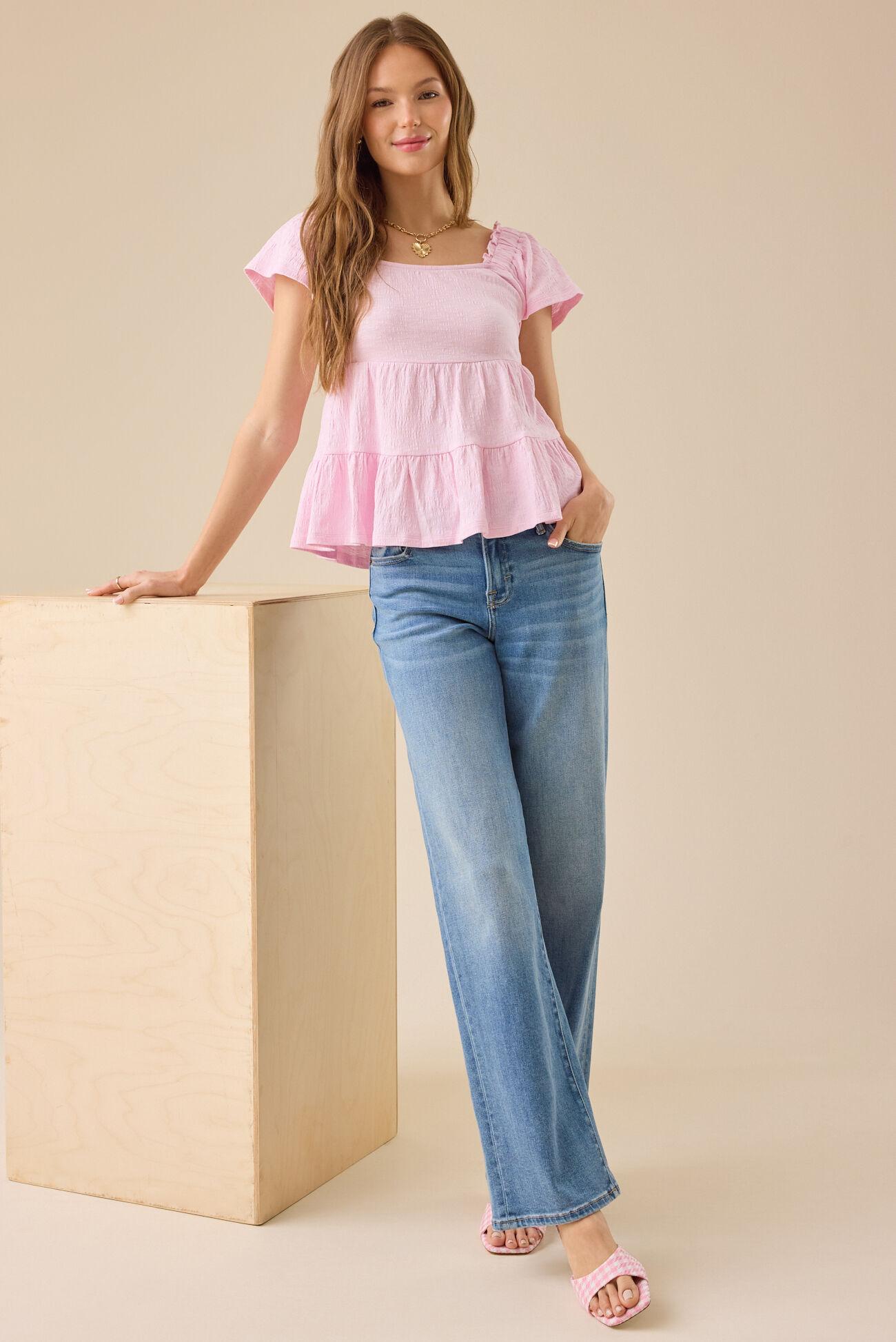 Lindsay Tiered Babydoll Top Product Image