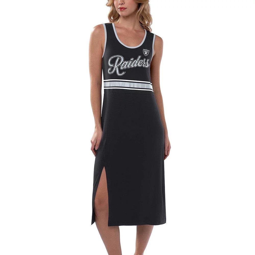 Women's G-III 4Her by Carl Banks Black Las Vegas Raiders Main Field Maxi Dress,  Product Image