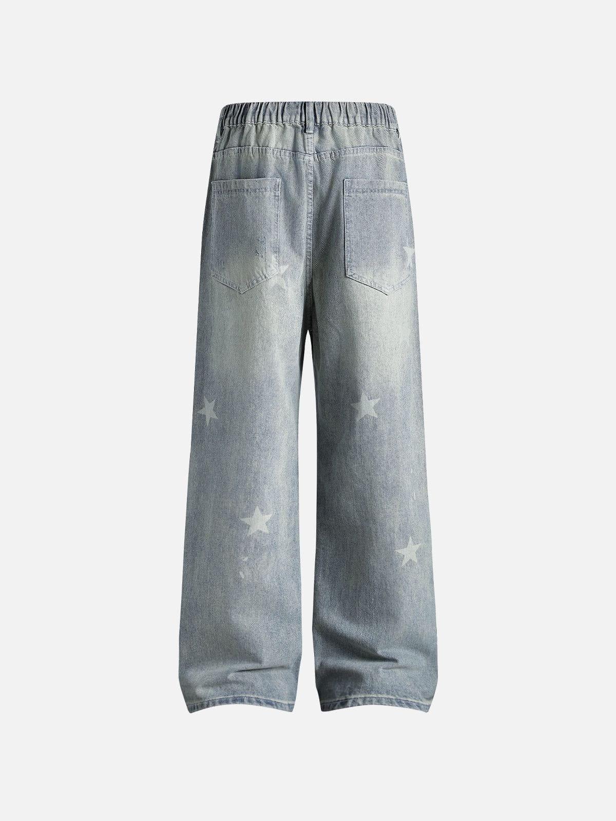 Aelfric Eden Star Graphic Baggy Jeans Product Image
