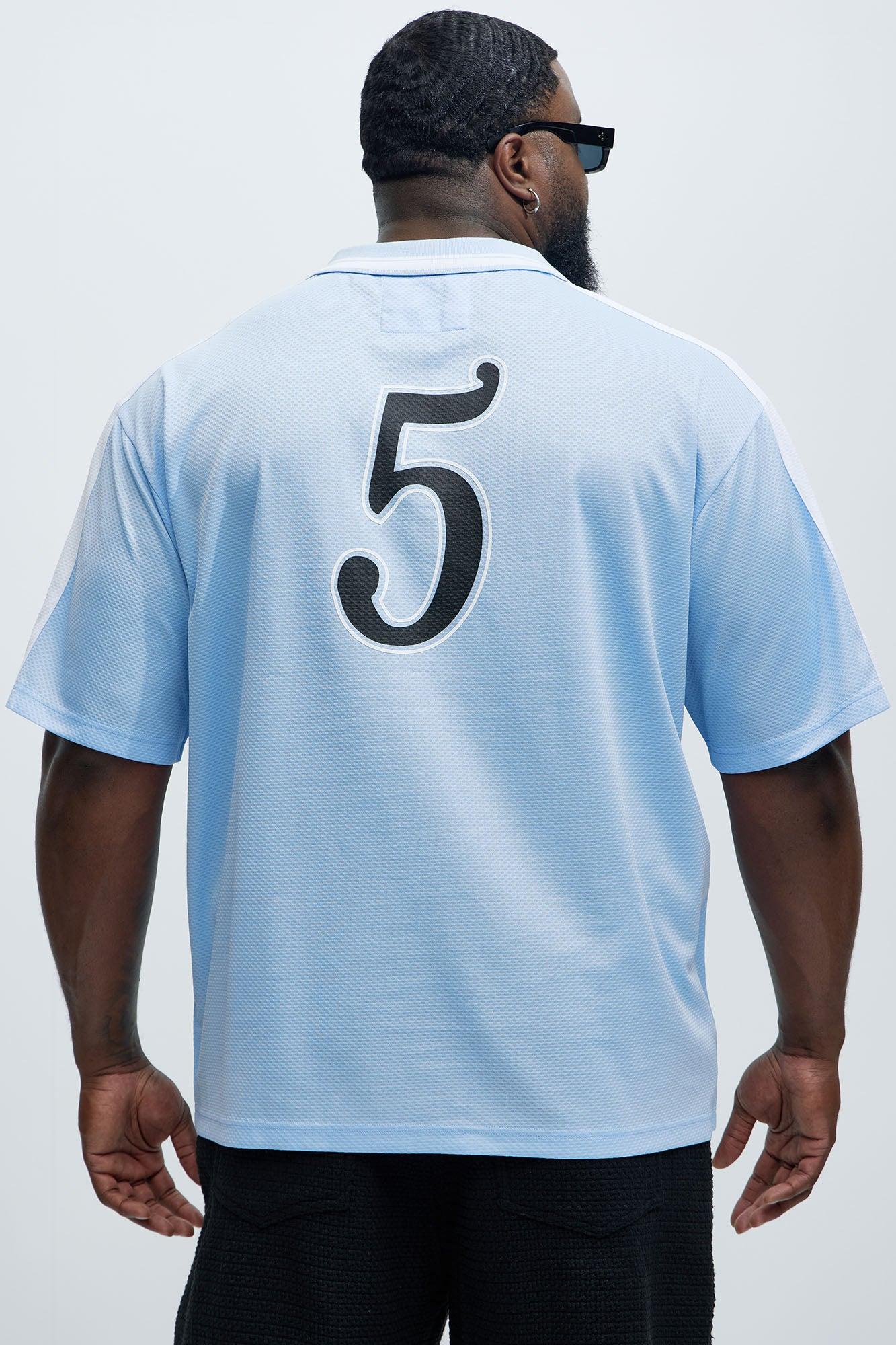 Saints Social Johnny Collar Soccer Jersey - Blue Product Image