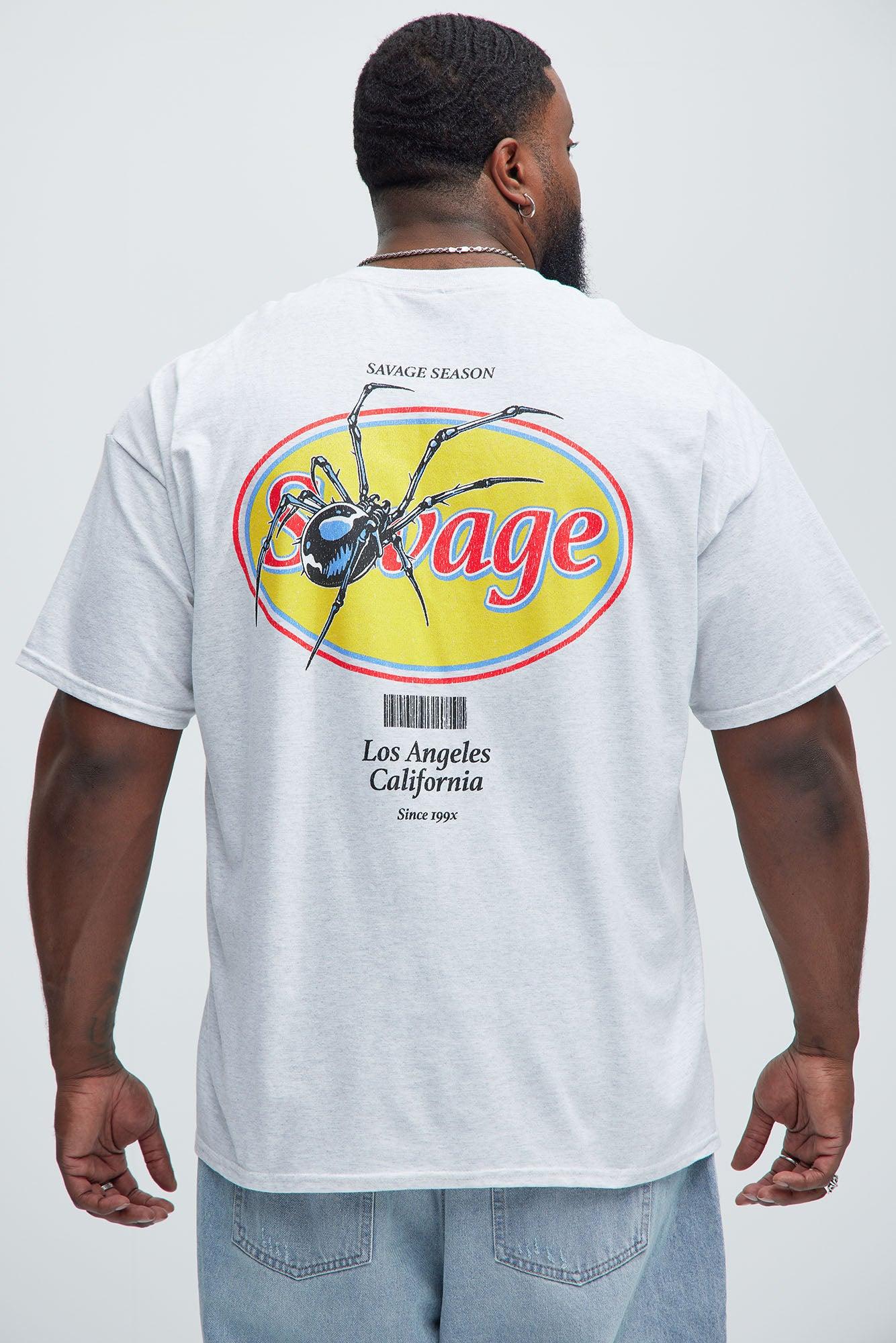 Savage Season Short Sleeve Tee - Heather Grey Product Image