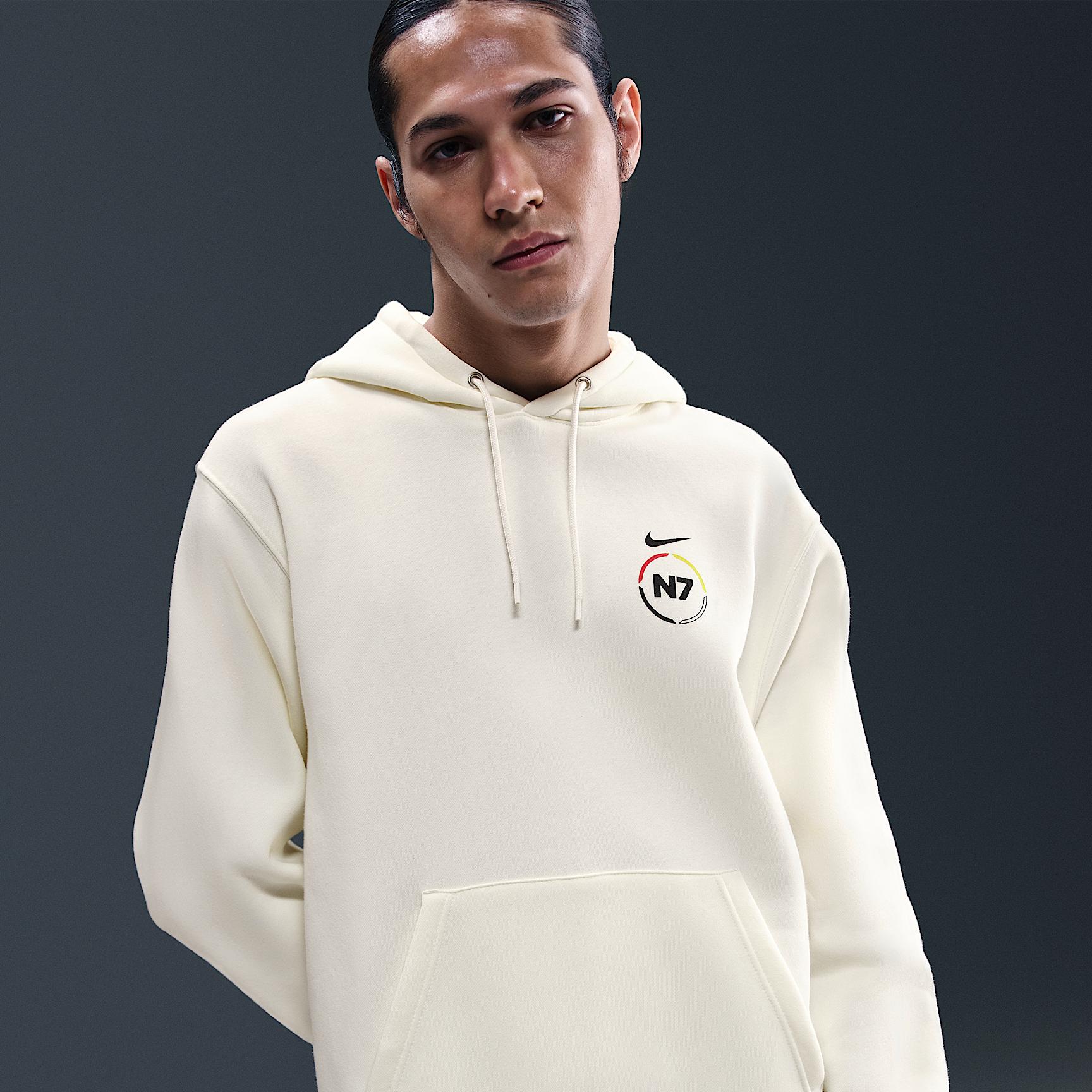 Nike Mens Club N7 Pullover Hoodie | IB8545-133 Product Image