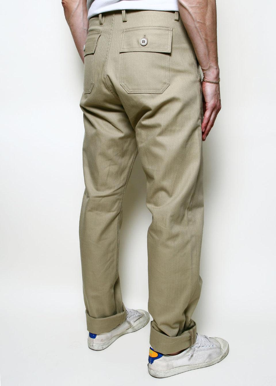 Fatigue Pants // Khaki Herringbone Product Image