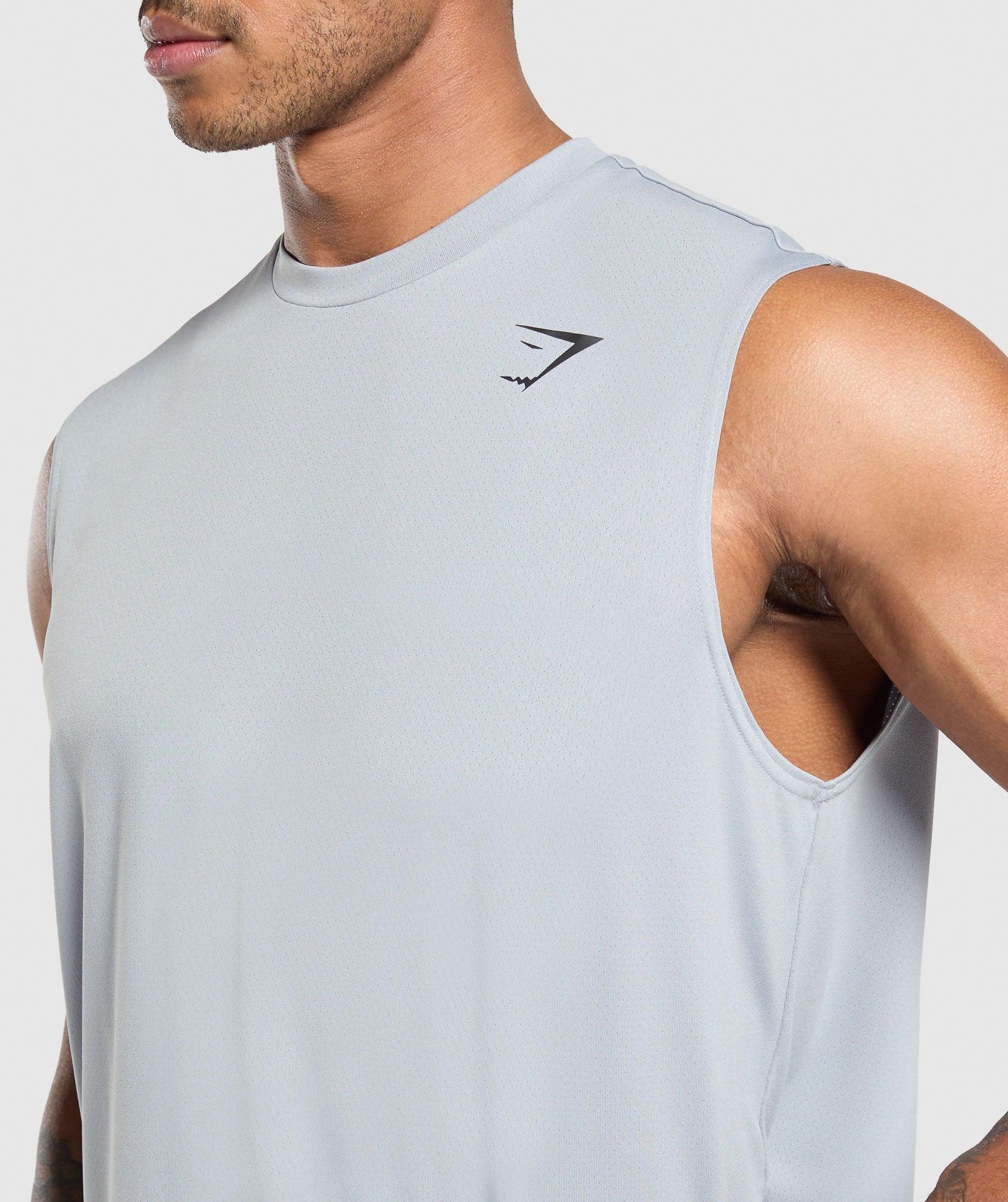 Gymshark Arrival Oversized Tank - Metal Purple Male Product Image