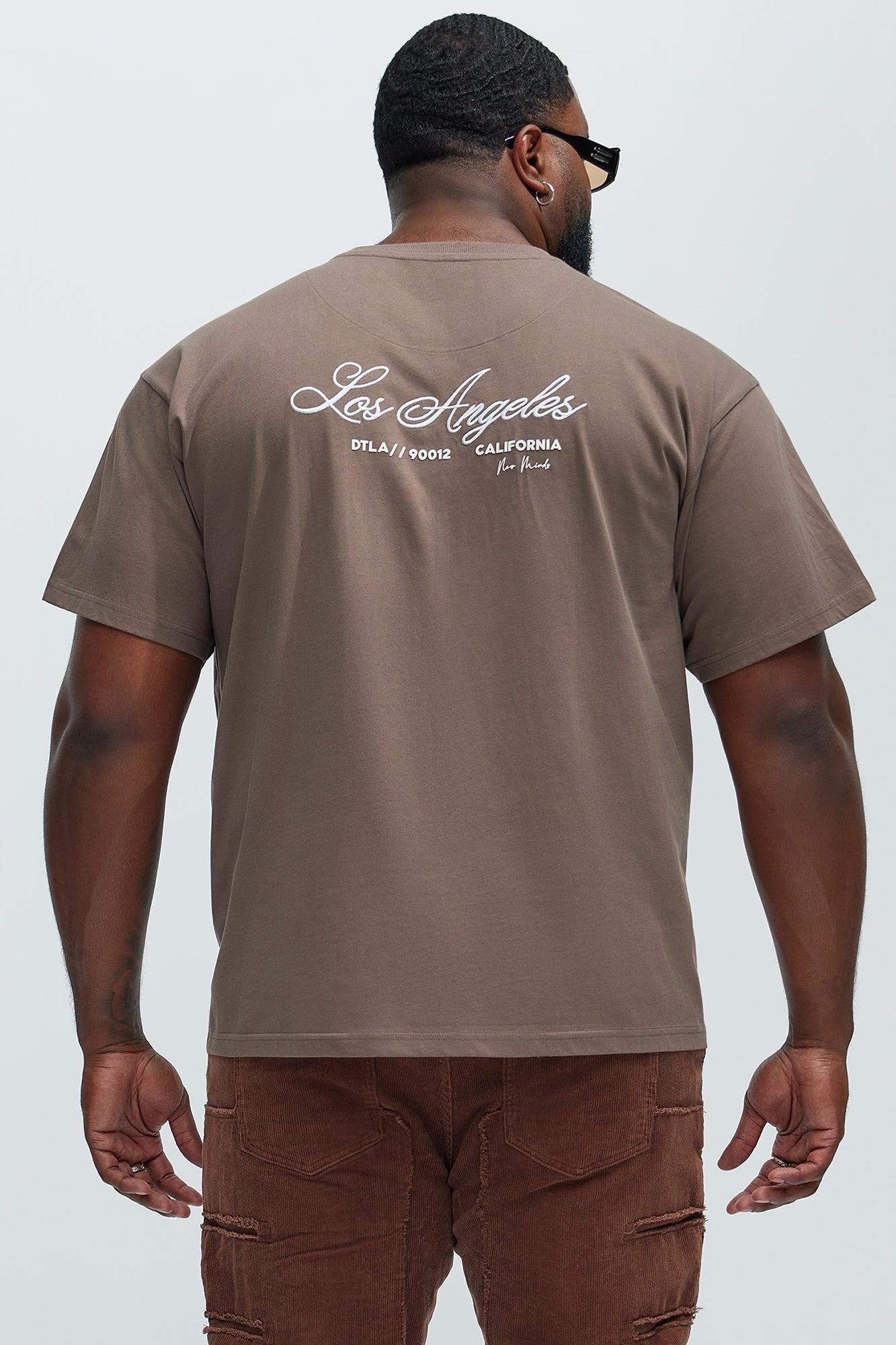 DTLA / 90012 Short Sleeve Tee - Brown Product Image
