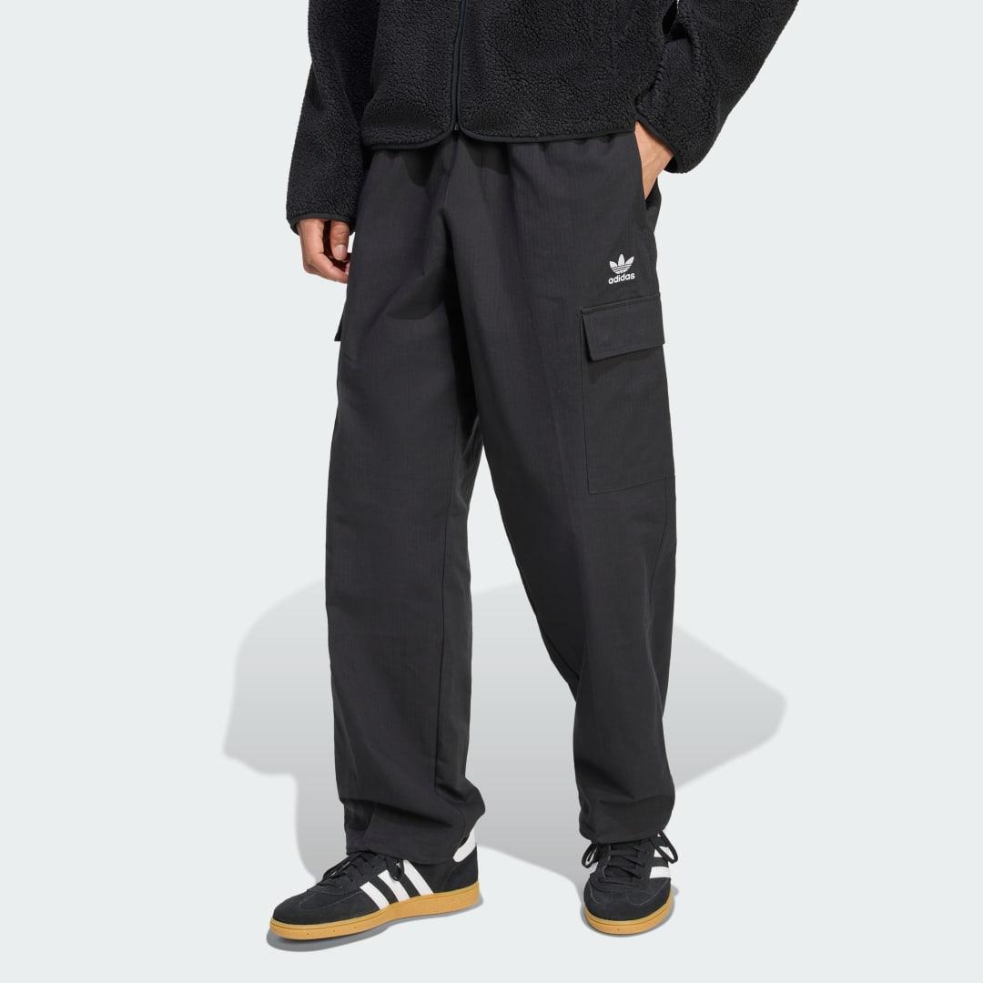 adidas Mens adidas Originals Trefoil Essentials Woven Pants - Mens Tech Olive Product Image