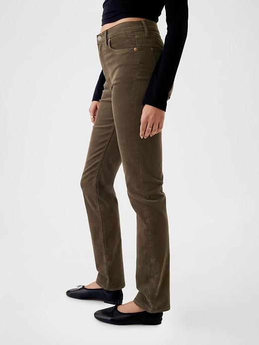 High Rise Corduroy Vintage Slim Pants Product Image