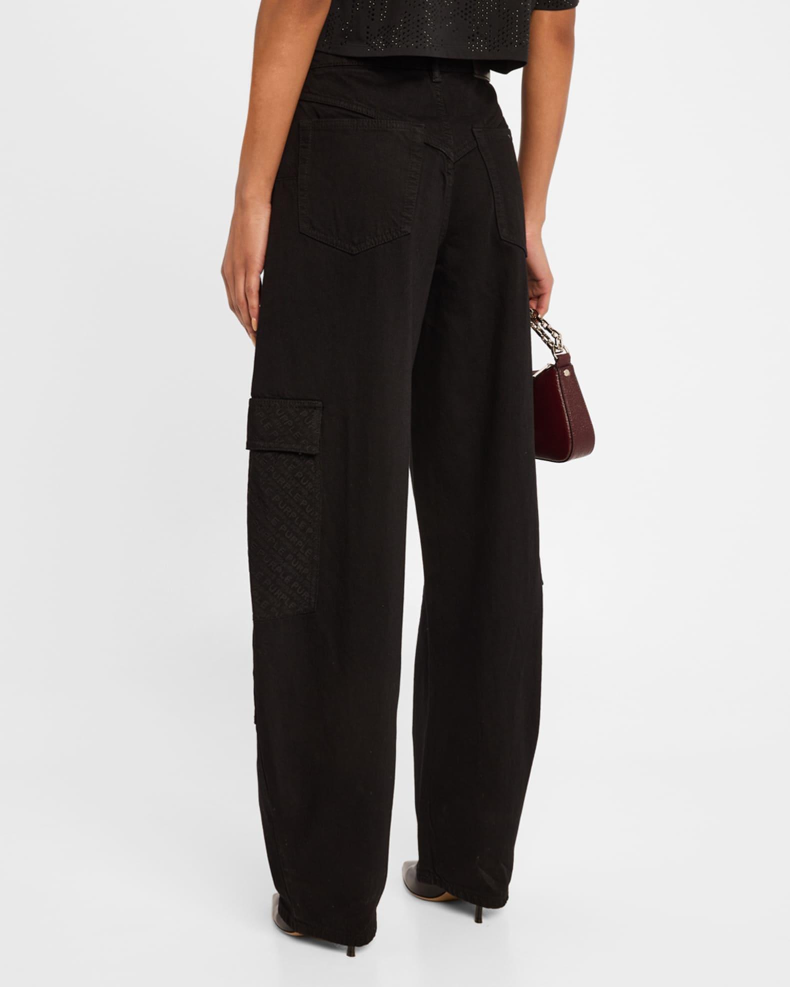 Barrel-Leg Mesh Carpenter Jeans  Product Image