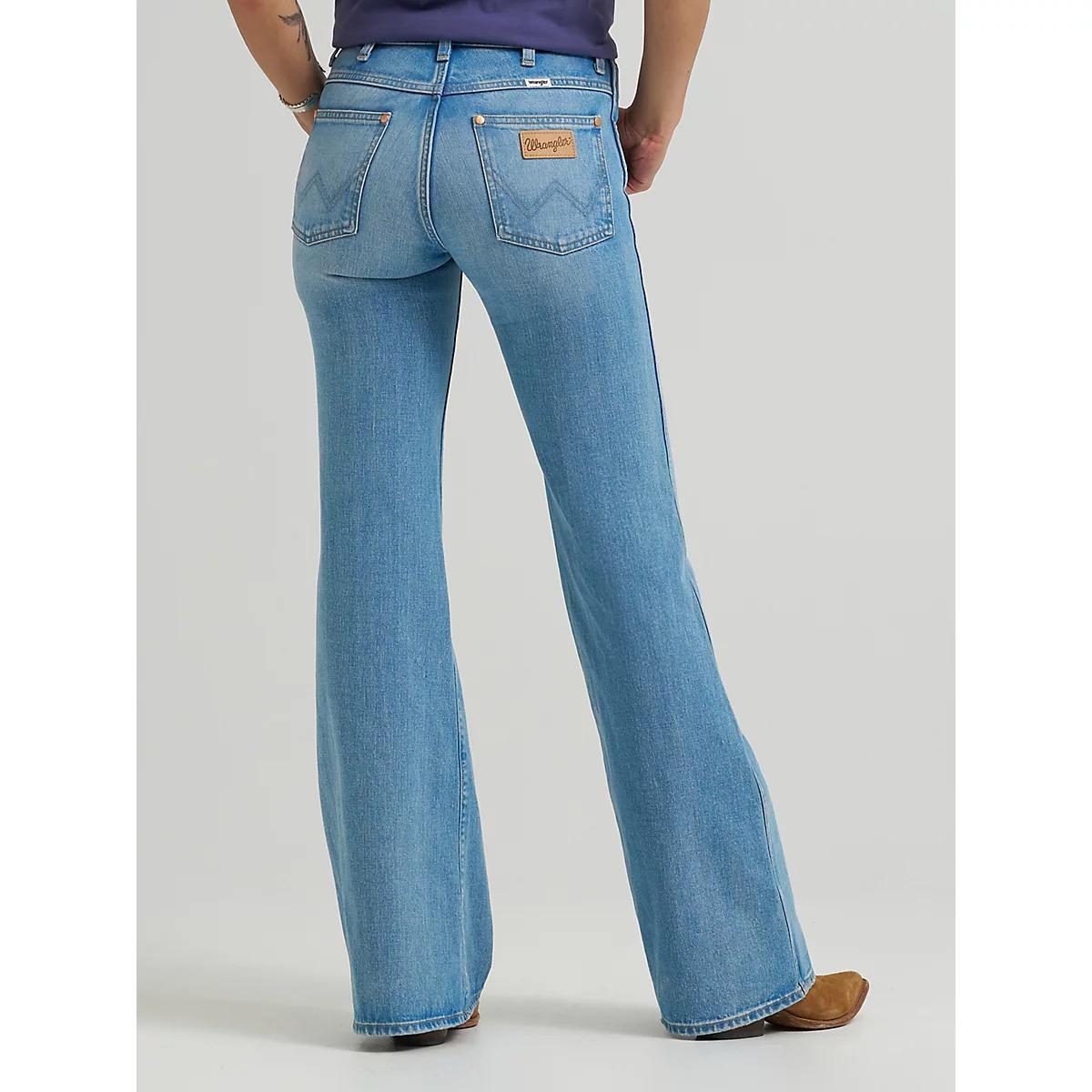 Women's 70's Flare Jean in Soft Ocean Product Image