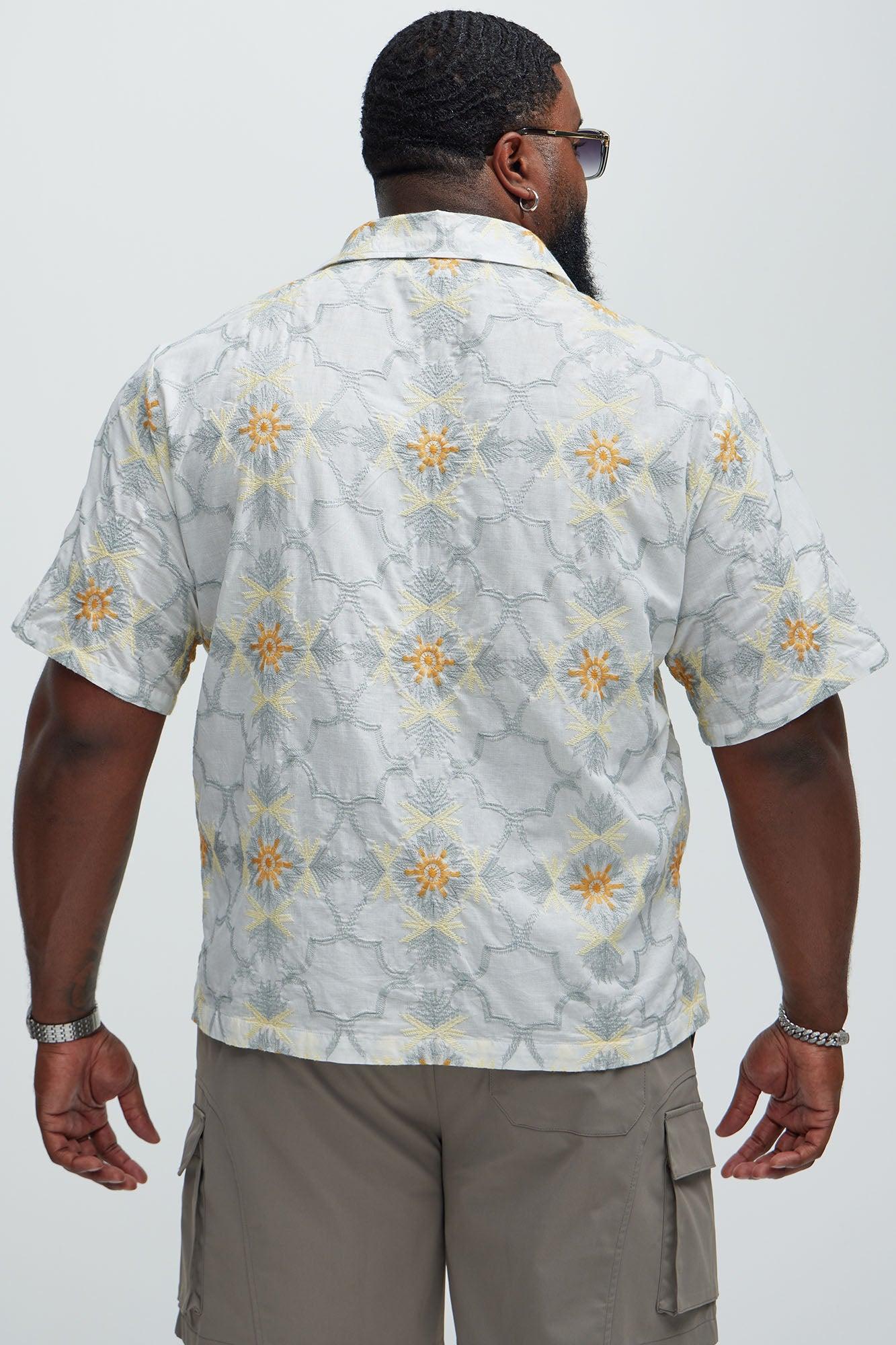 Cerdan Embroidery Shirt - White/combo Product Image