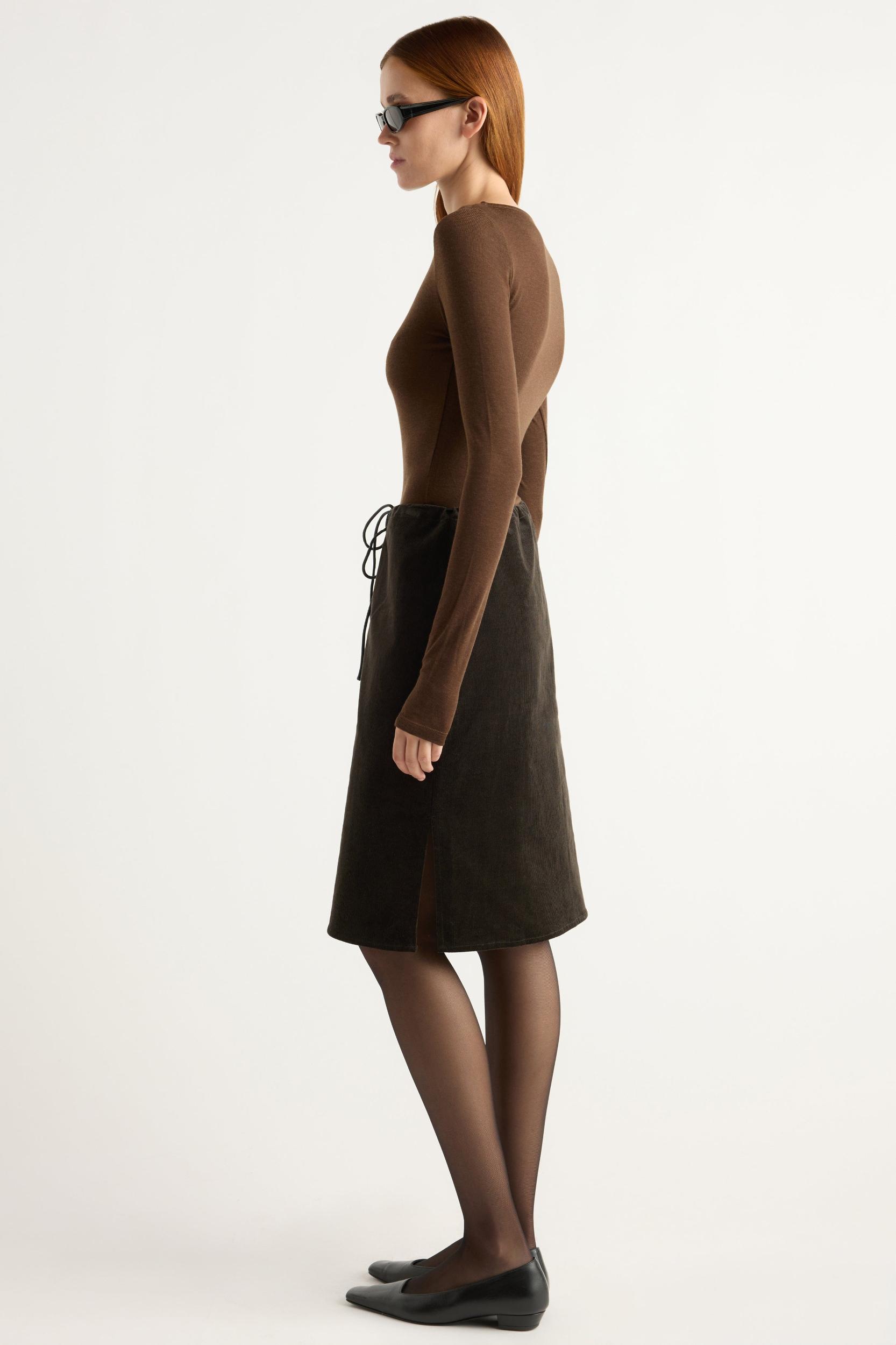 Bellamy Corduroy Tie-Waist Skirt Product Image