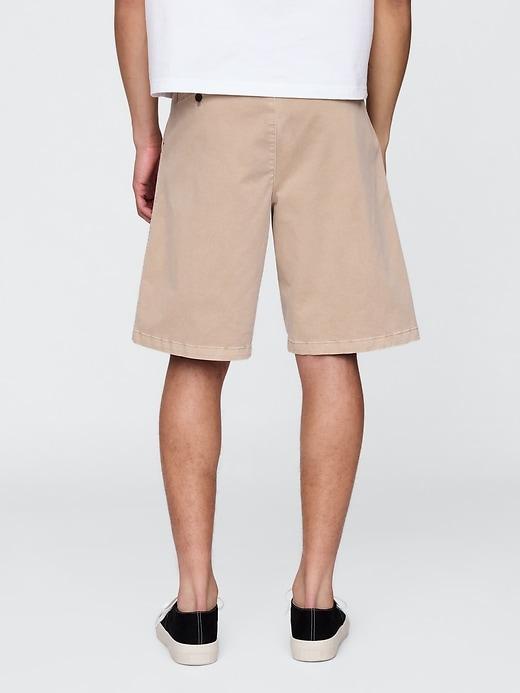 Pleated Khaki Shorts Product Image