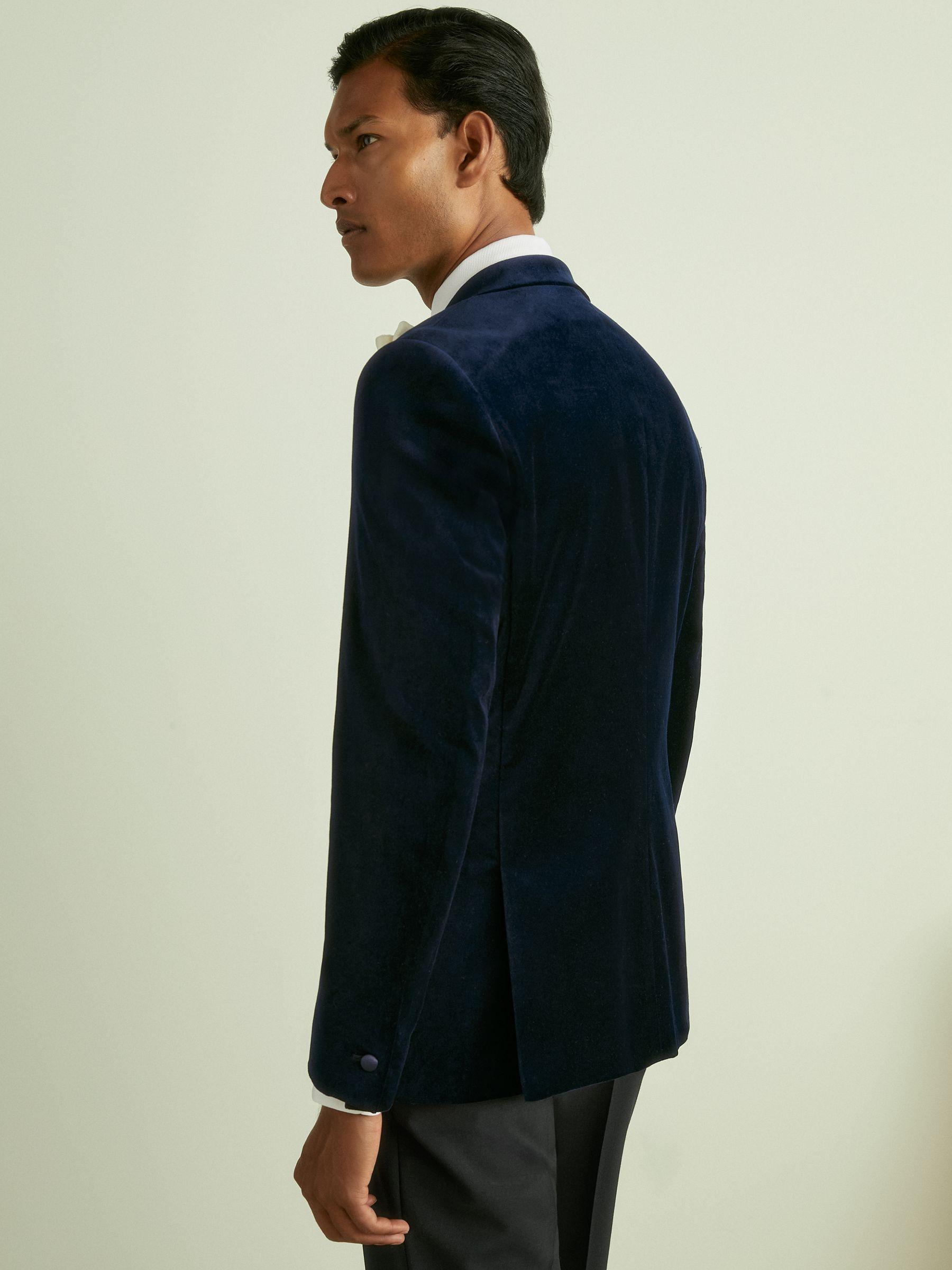 Single-Breasted Linen Suit Blazer Slim Fit in Rose Pink Product Image