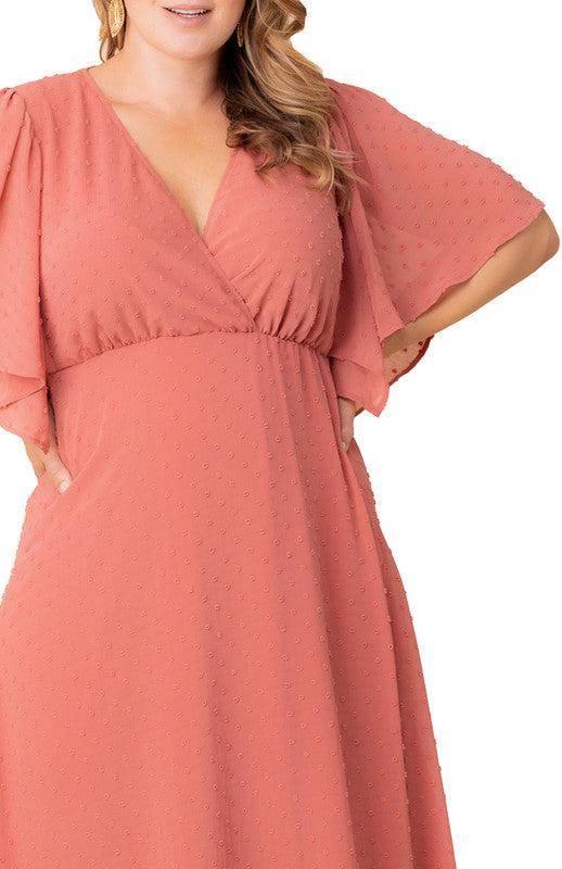 Carmella Flutter Sleeve Gown - Plus Product Image