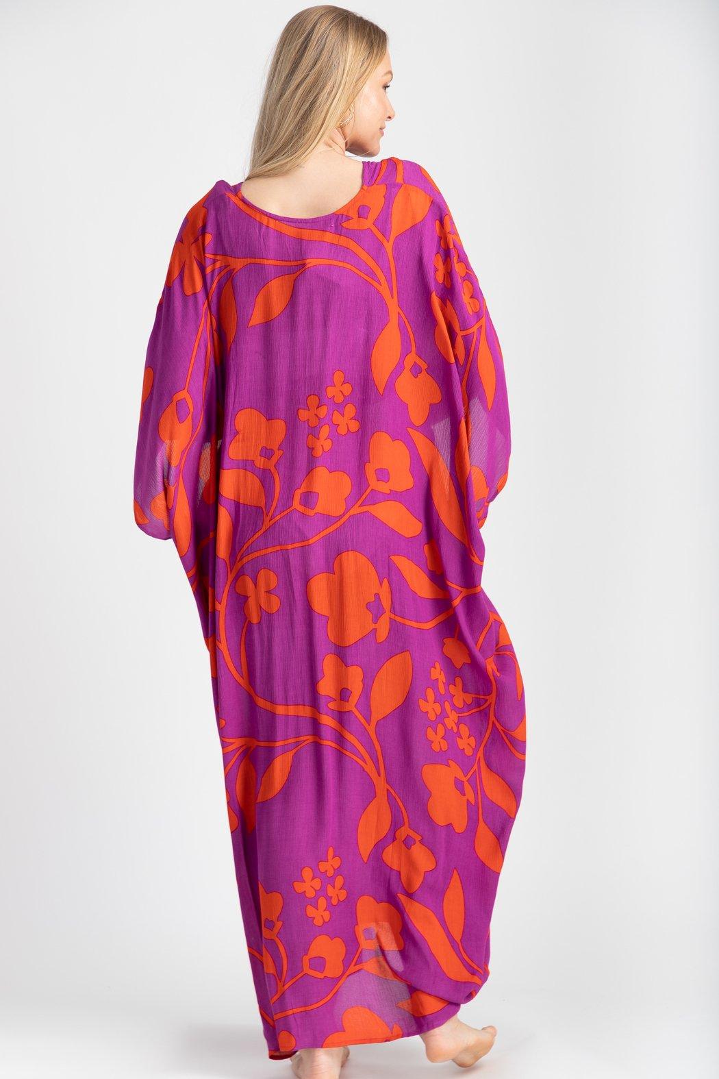 Bold Floral Kaftan Maxi Product Image
