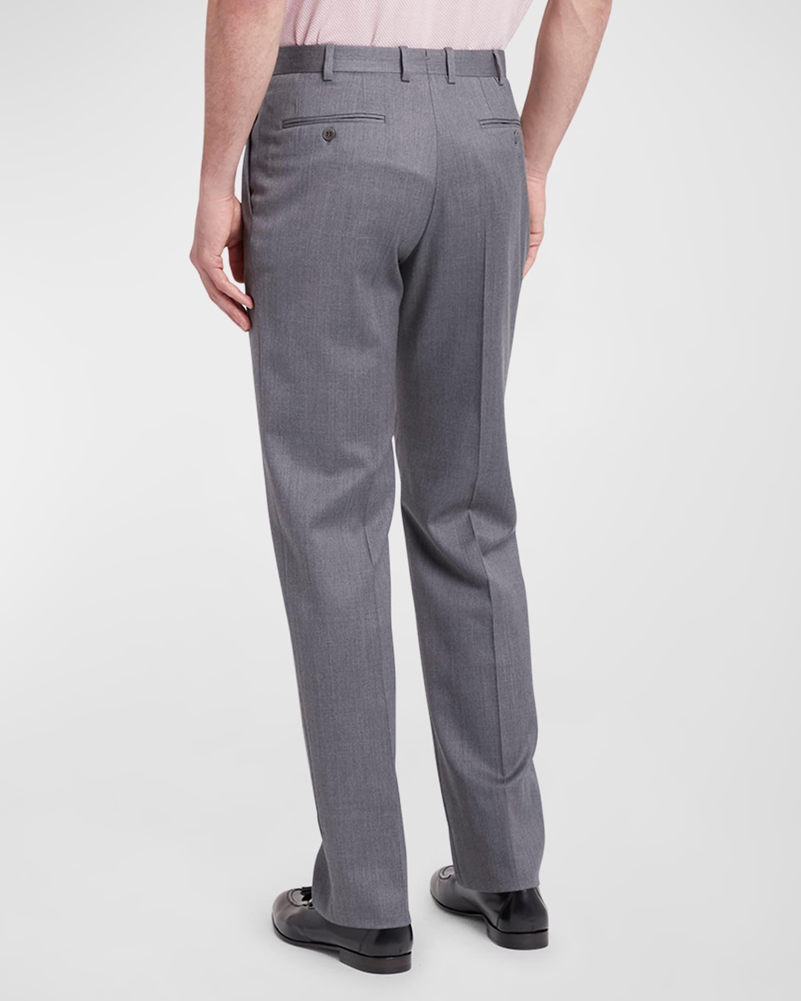 Men's Wool Twill Trousers Product Image