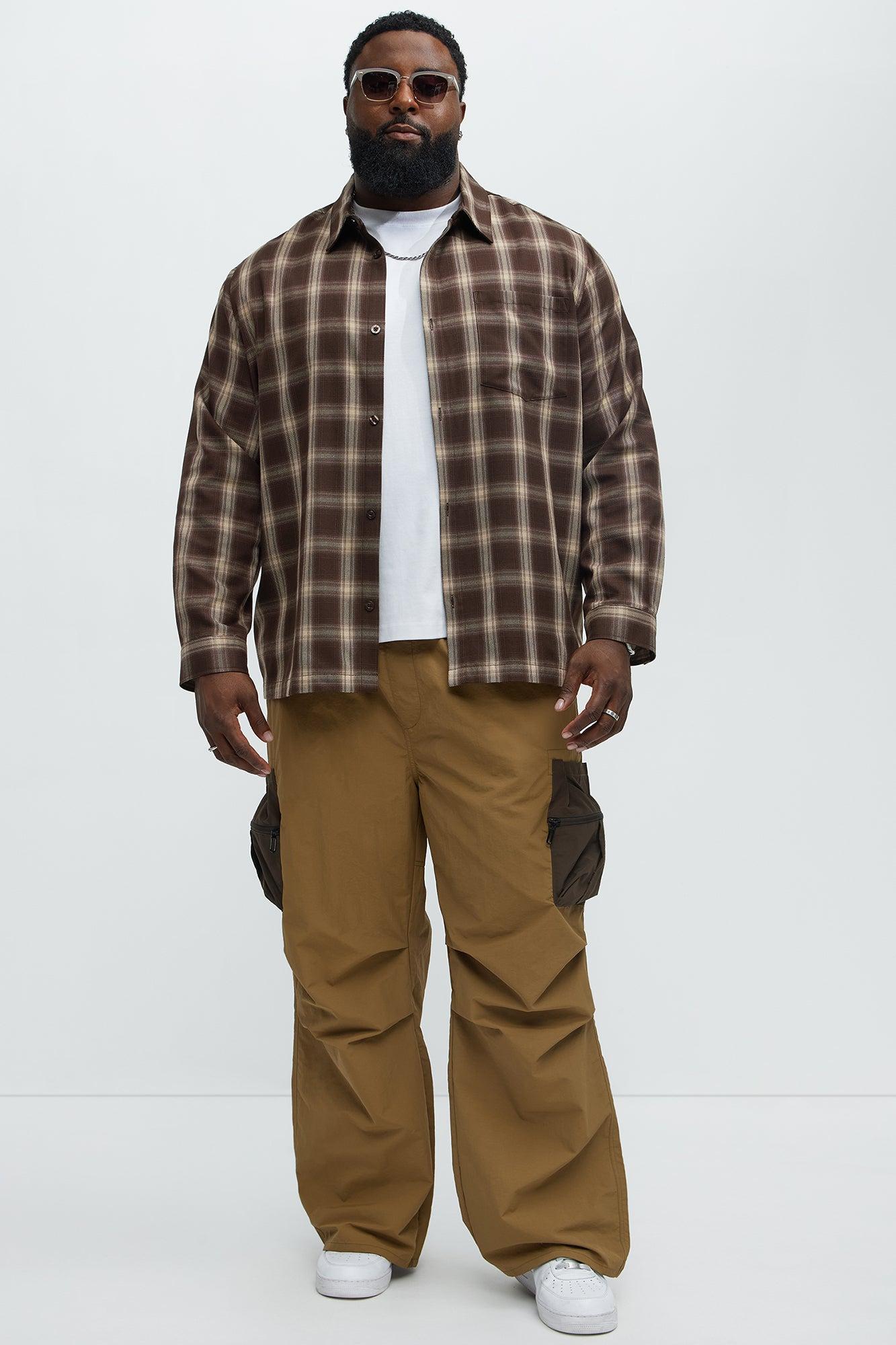 Last Night Baggy Cargo Pants - Olive Product Image