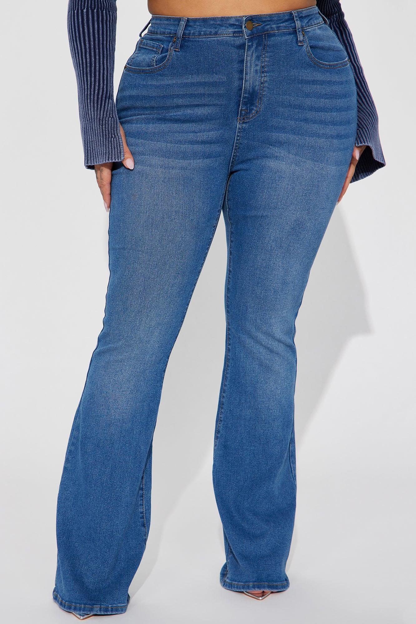 Tucson High Rise Stretch Flare Jeans - Medium Wash Product Image