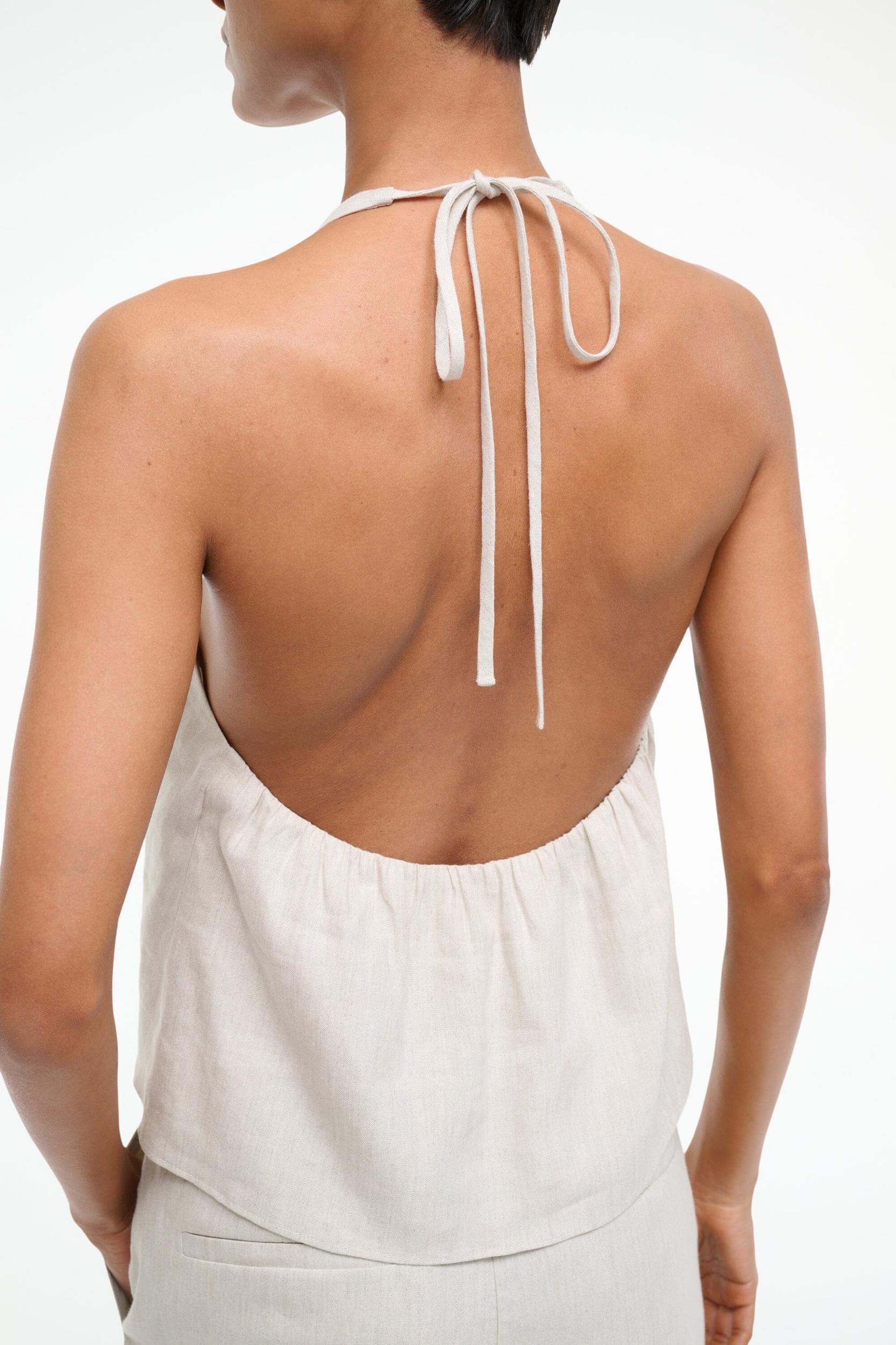 CORSO LINEN TOP | NATURAL Product Image