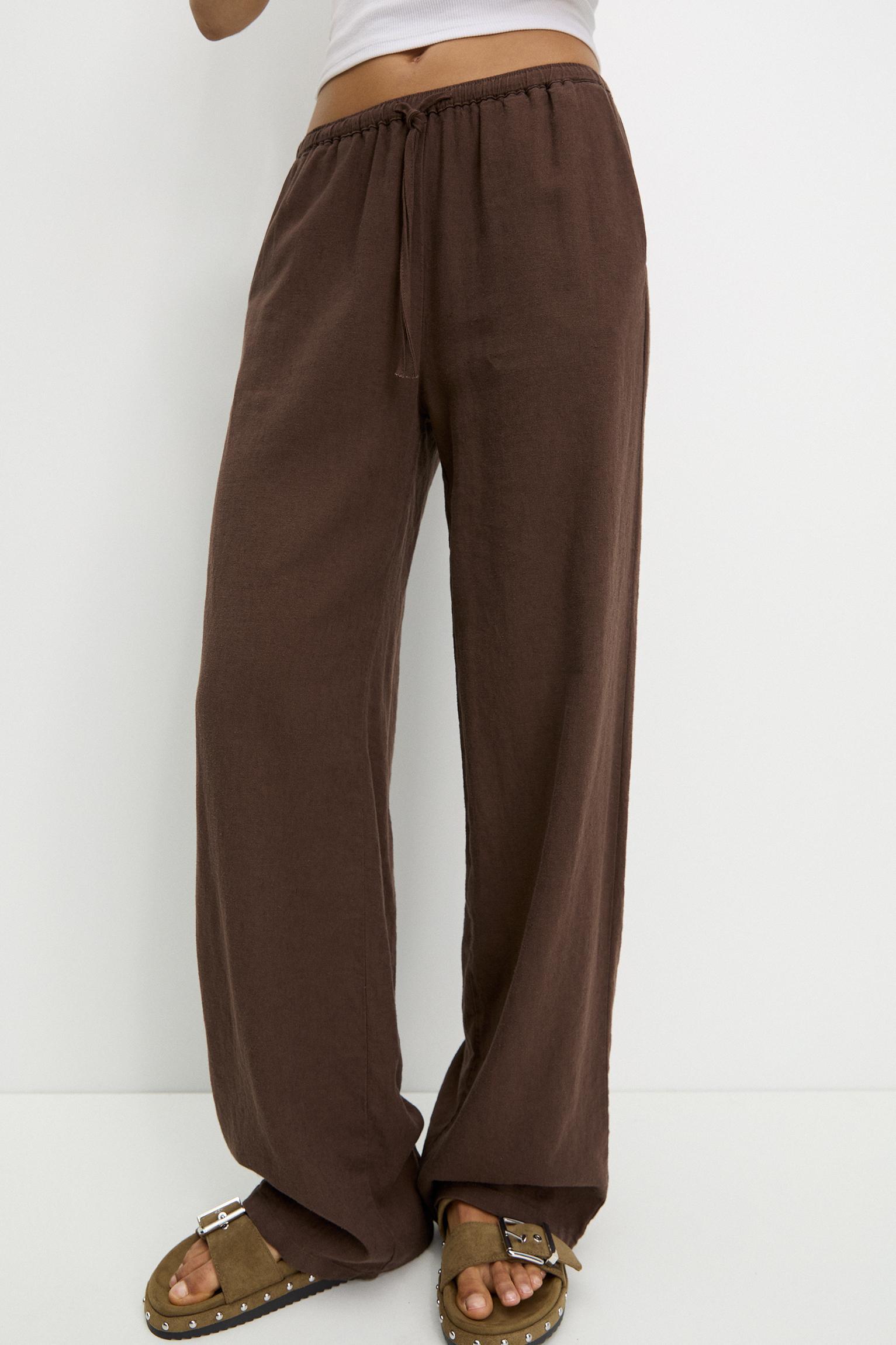 Linen blend sweatpants Product Image