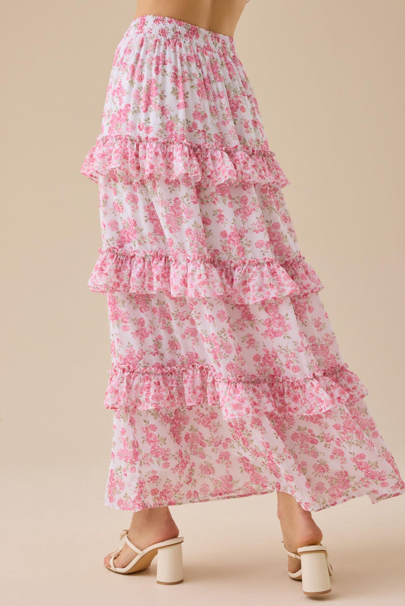 Lex Floral Maxi Skirt Product Image