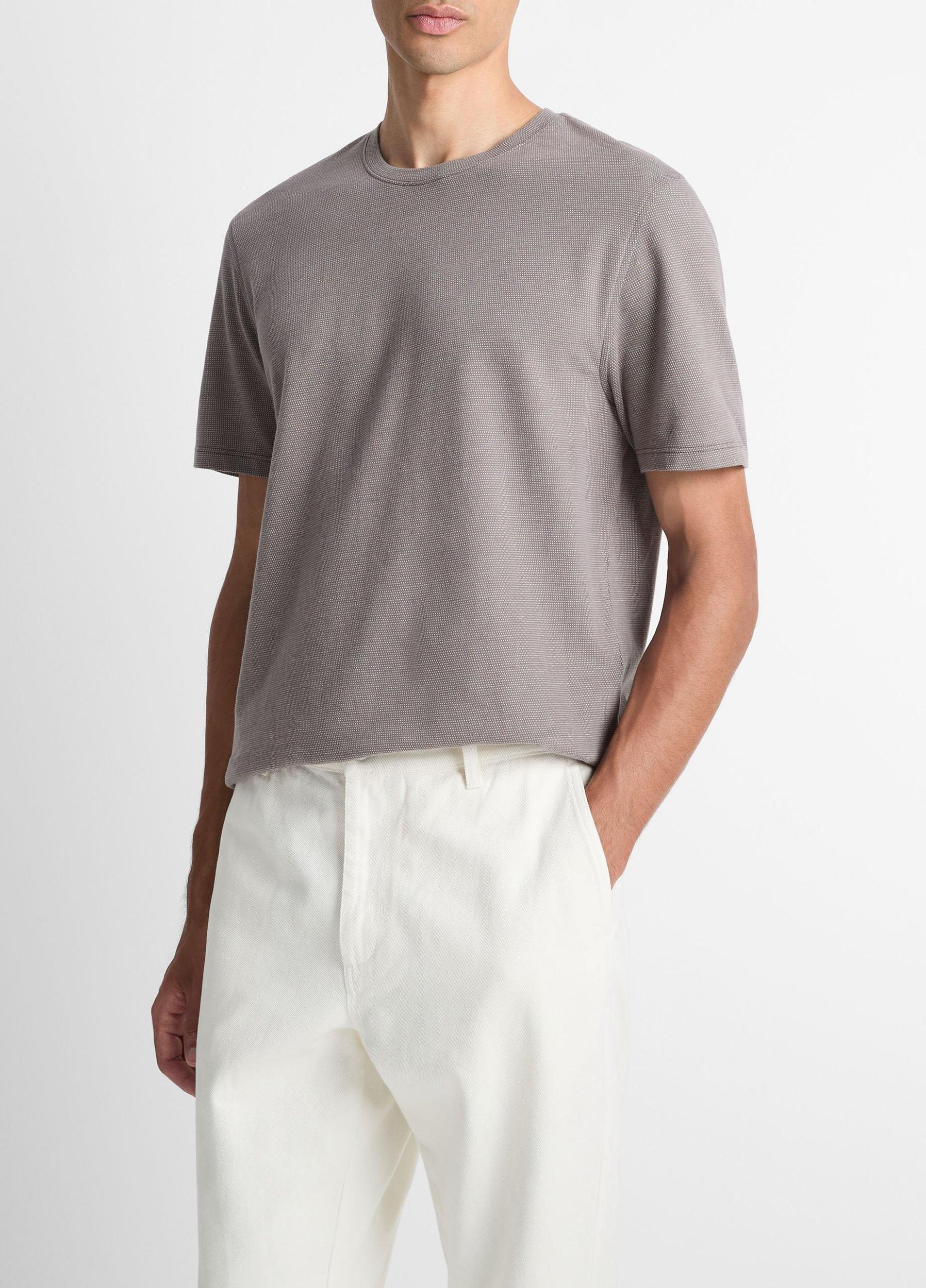 Birdseye Jacquard Pima Cotton T-Shirt Product Image