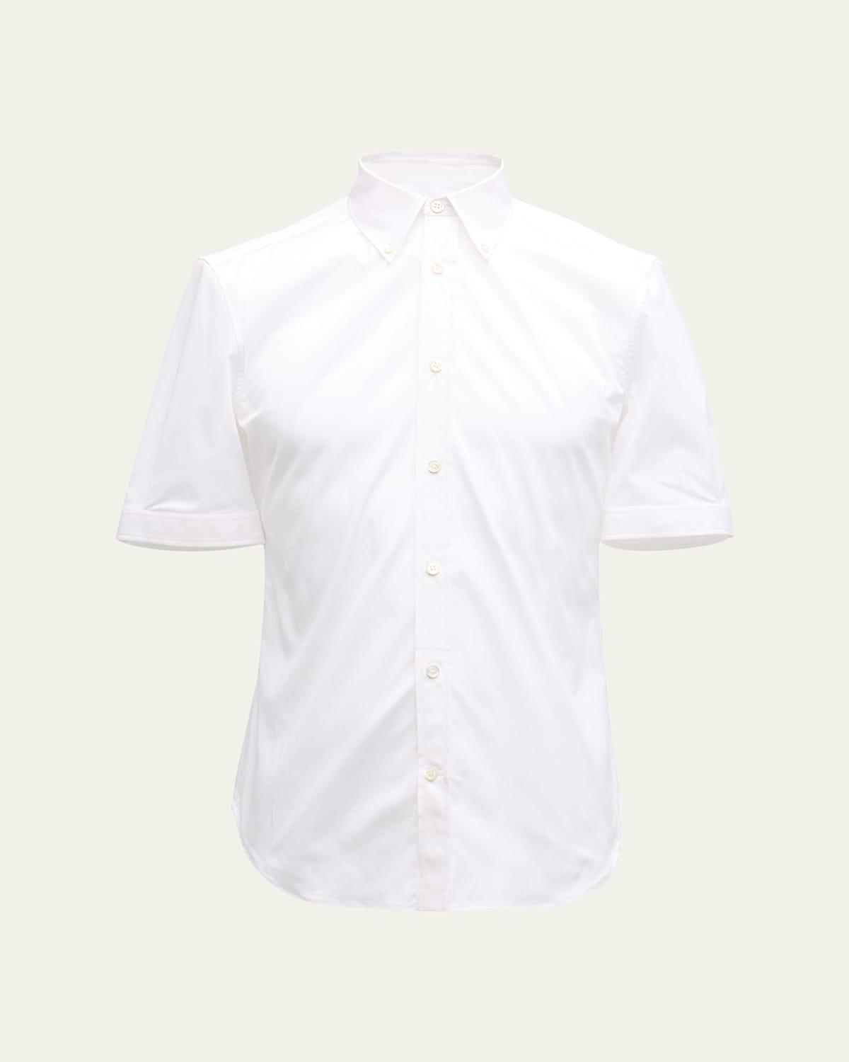 Mens Classic Cotton Short-Sleeve Sport Shirt Product Image