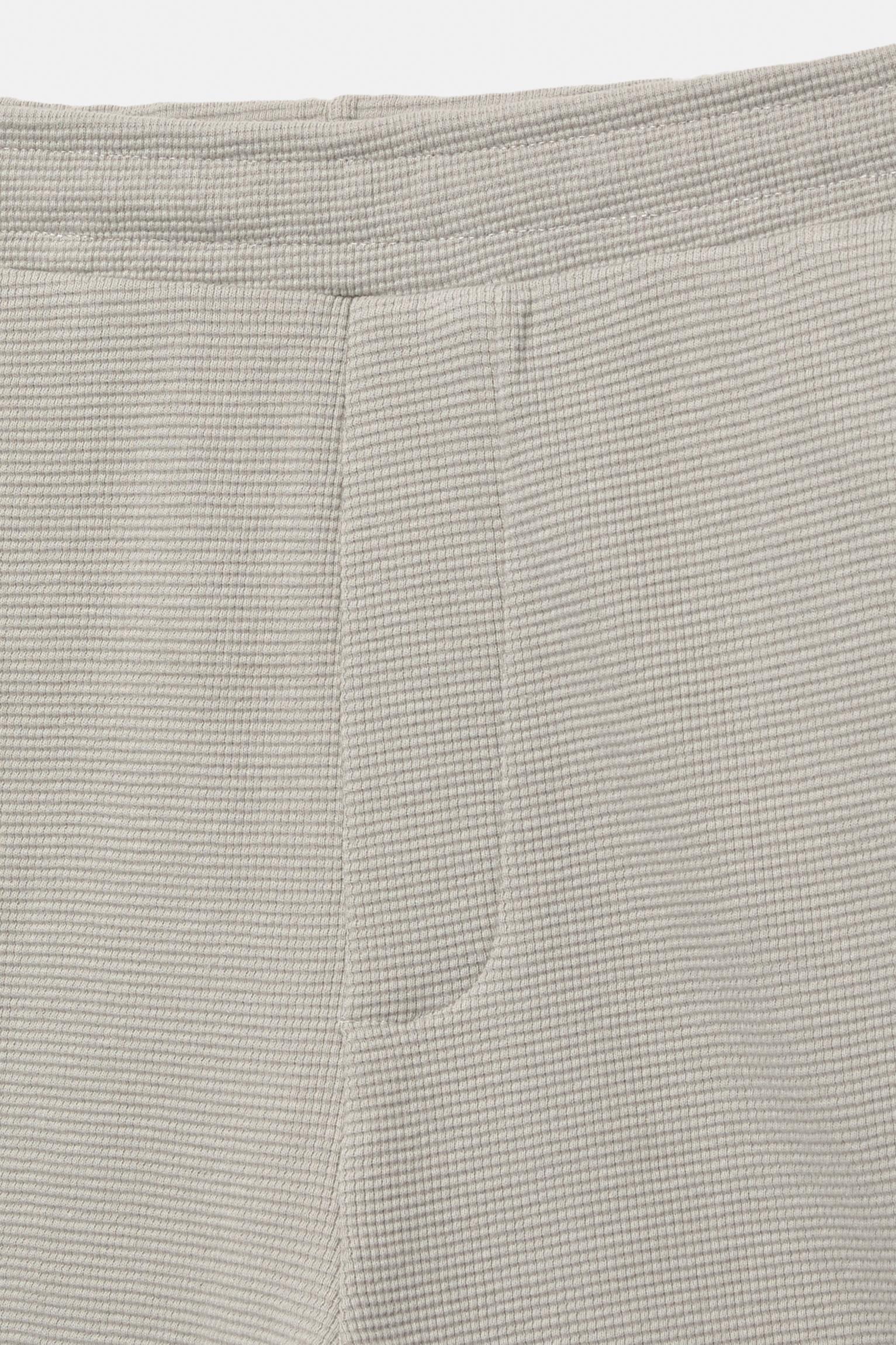 Jogger Bermuda shorts in waffle-knit fabric Product Image