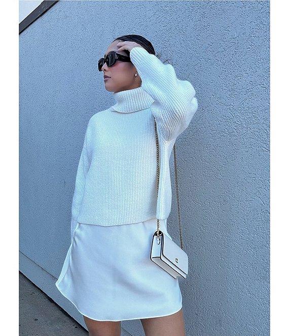 Gianni Bini Juliet Imitation Alpaca Turtleneck Long Sleeve Sweater Product Image