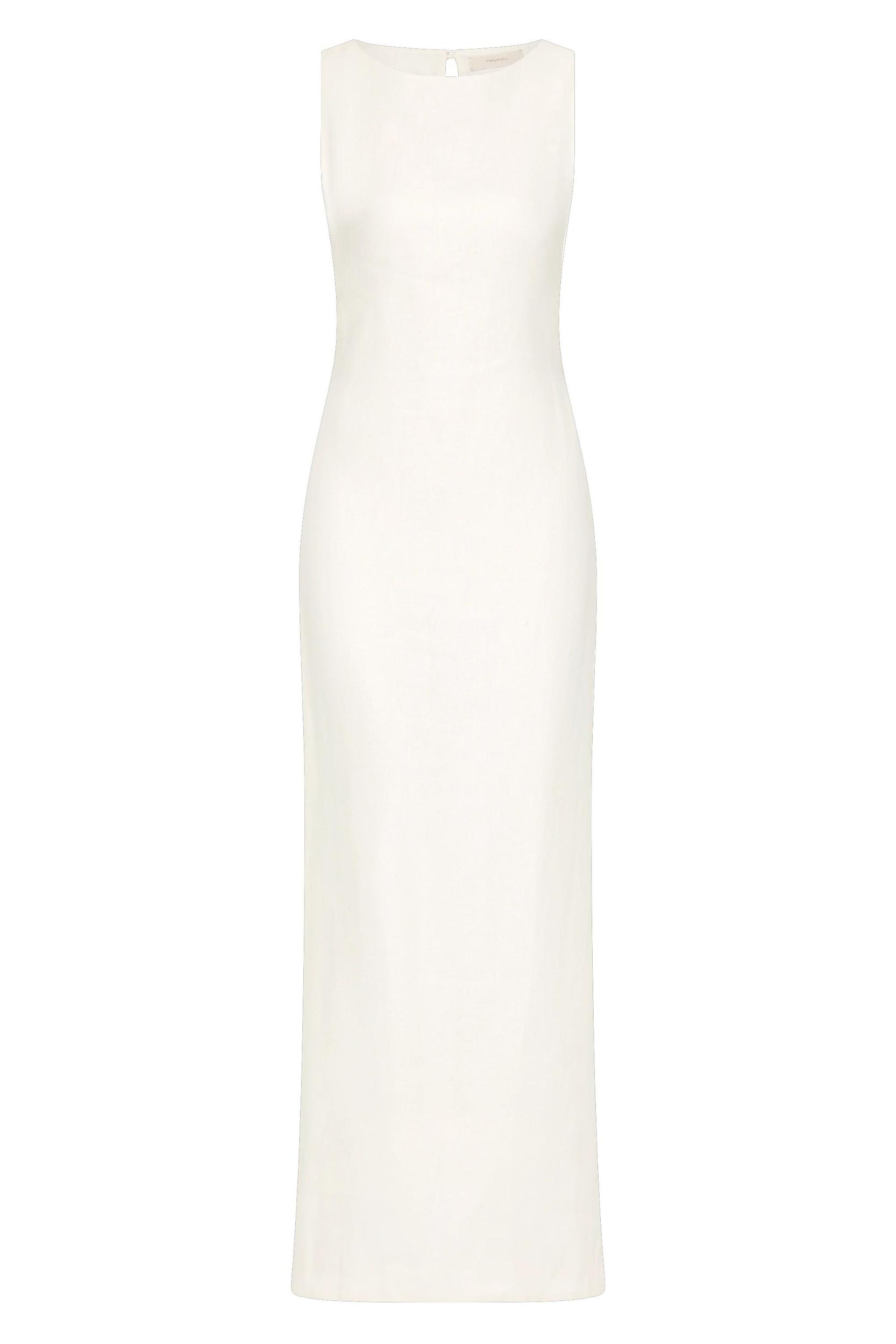 Taylor Midi Dress White Product Image