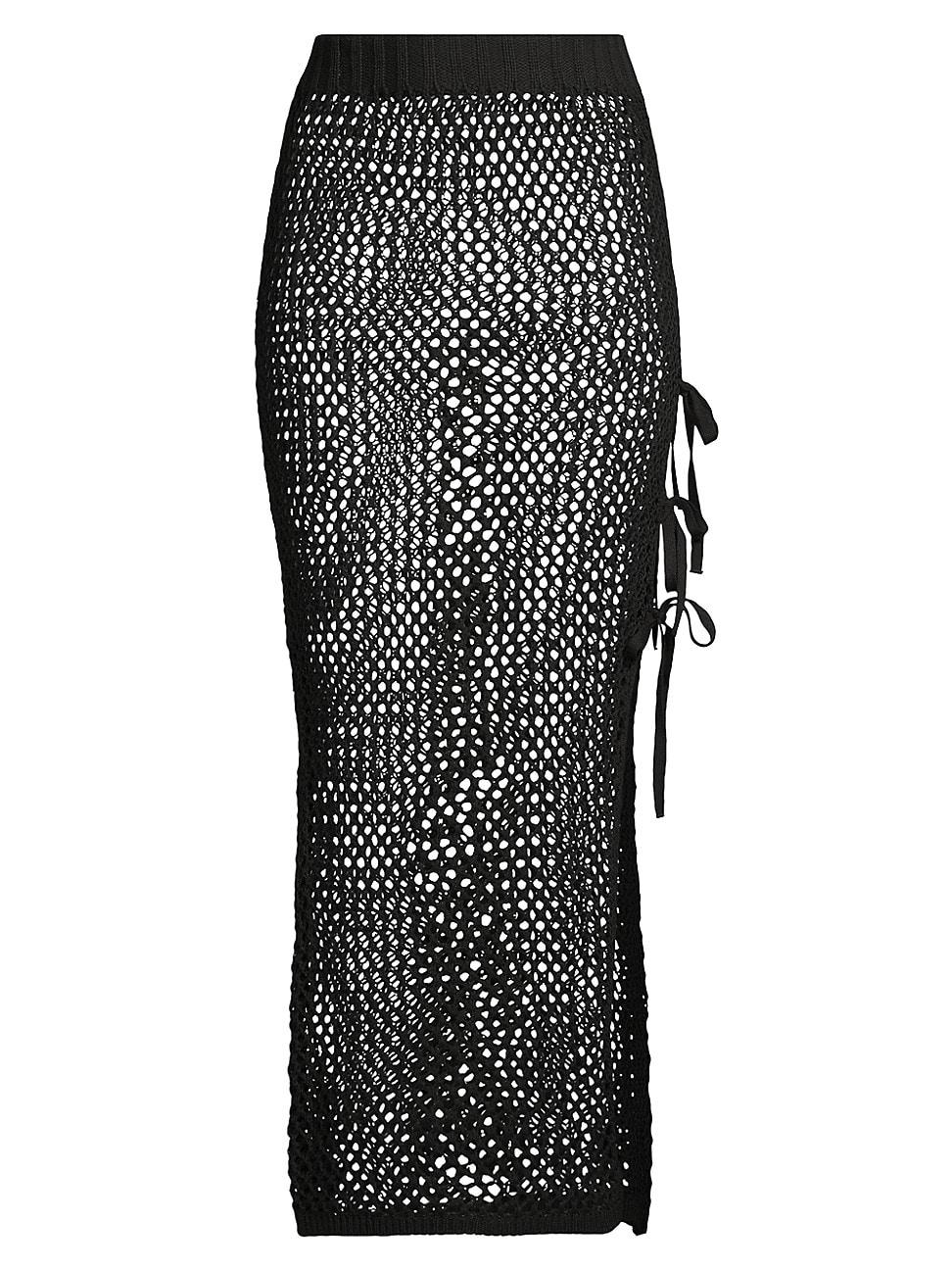 Womens Deborah Netted Cotton Maxi Skirt Product Image