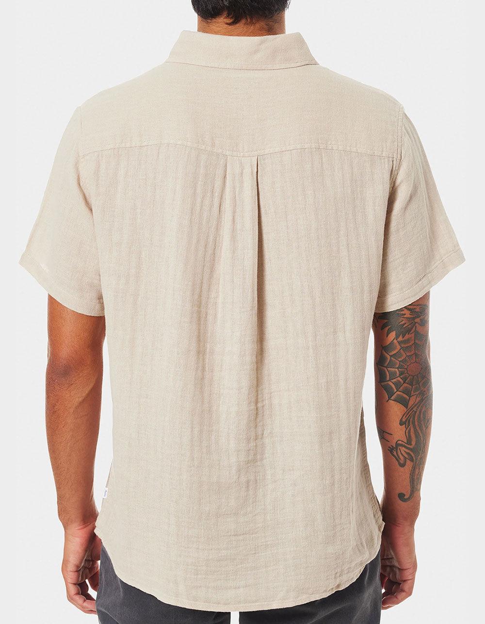 KATIN Alan Mens Button Up Shirt - BEIGE Product Image