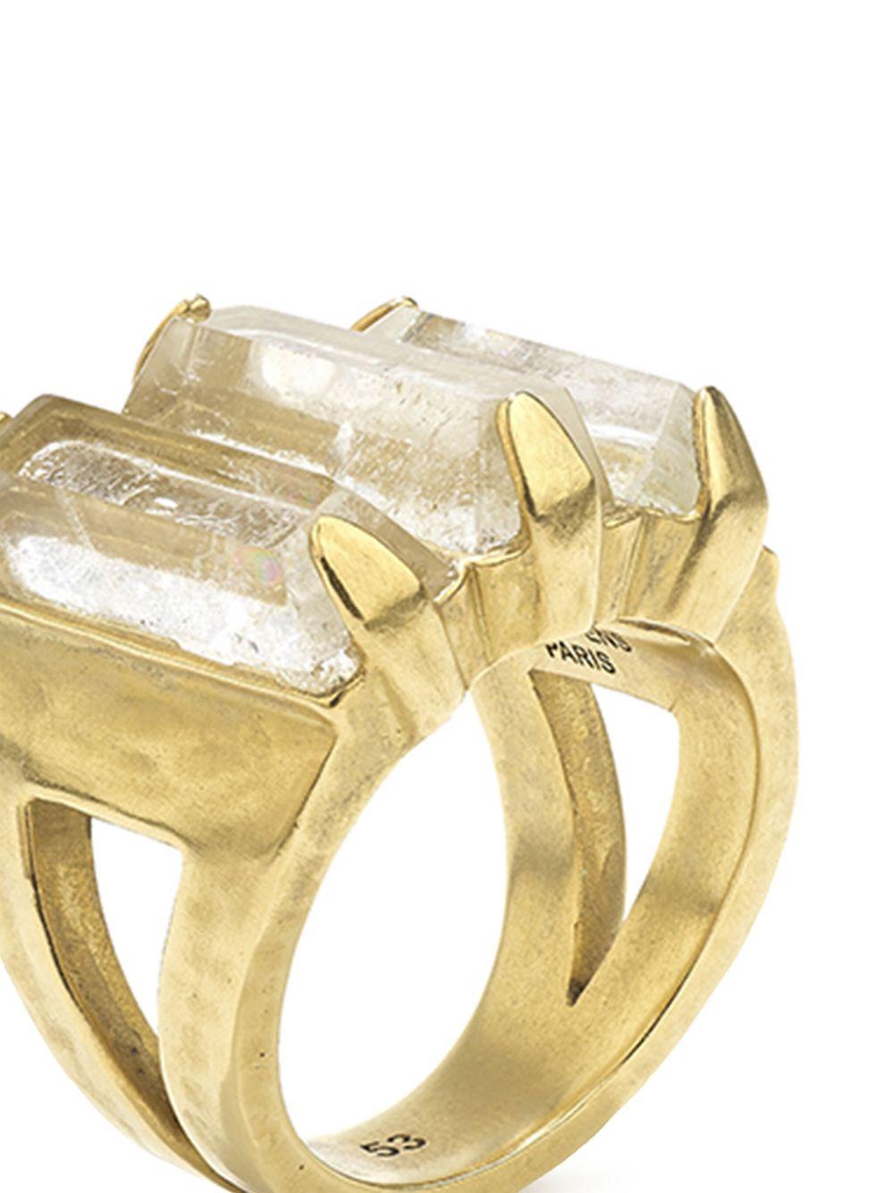  Stones rock crystal ring Product Image