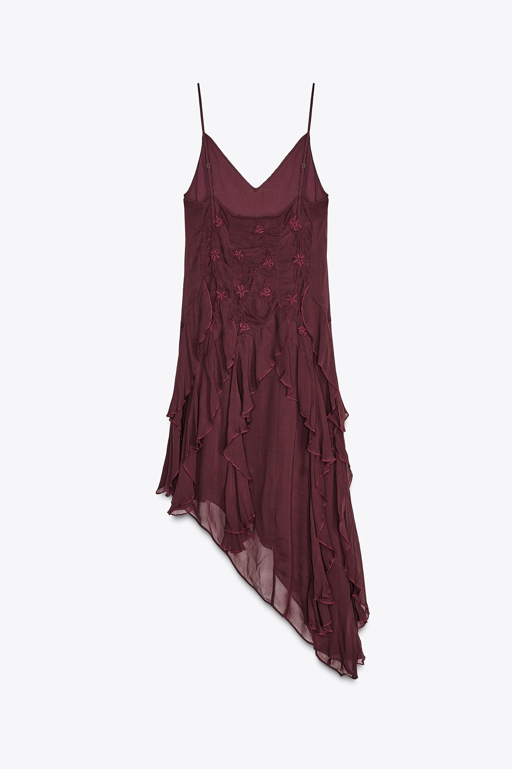 ZW COLLECTION EMBROIDERED ASYMMETRIC DRESS Product Image