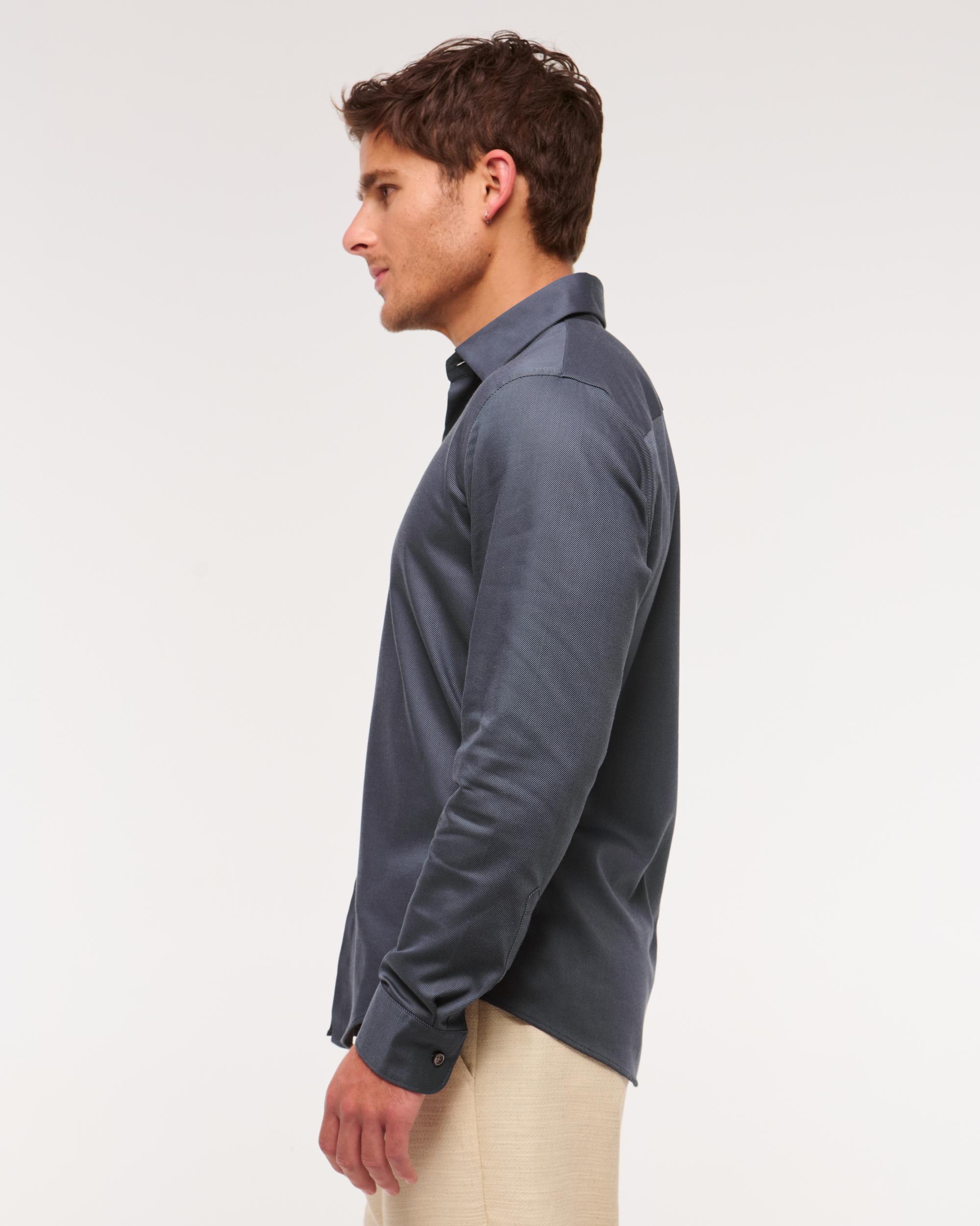 The A&F Collins Slim Suiting Shirt Product Image