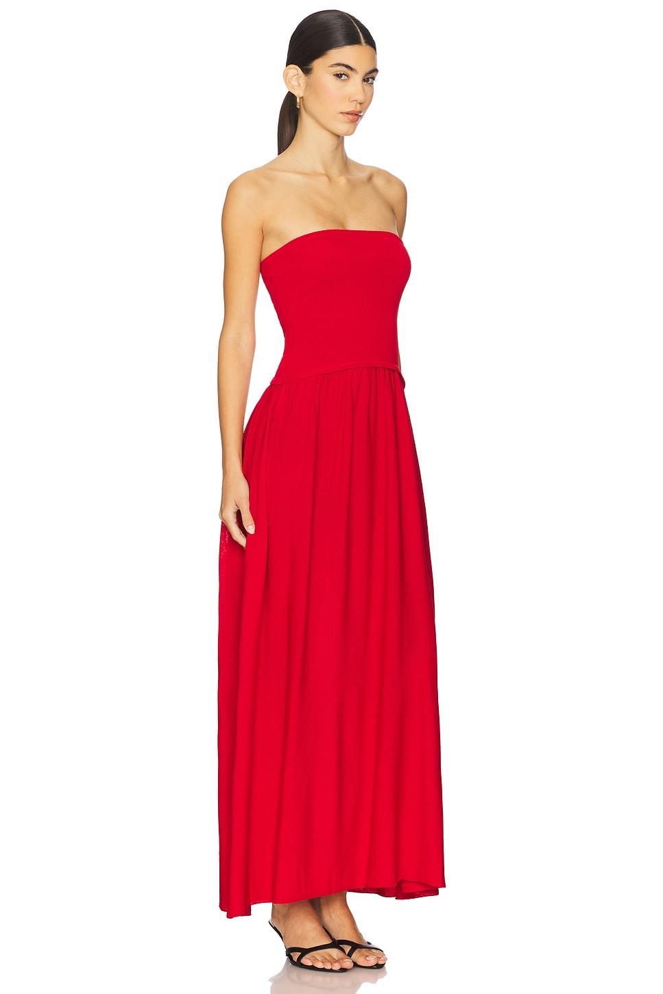 The Strapless Soglio Dress Solid & Striped Product Image