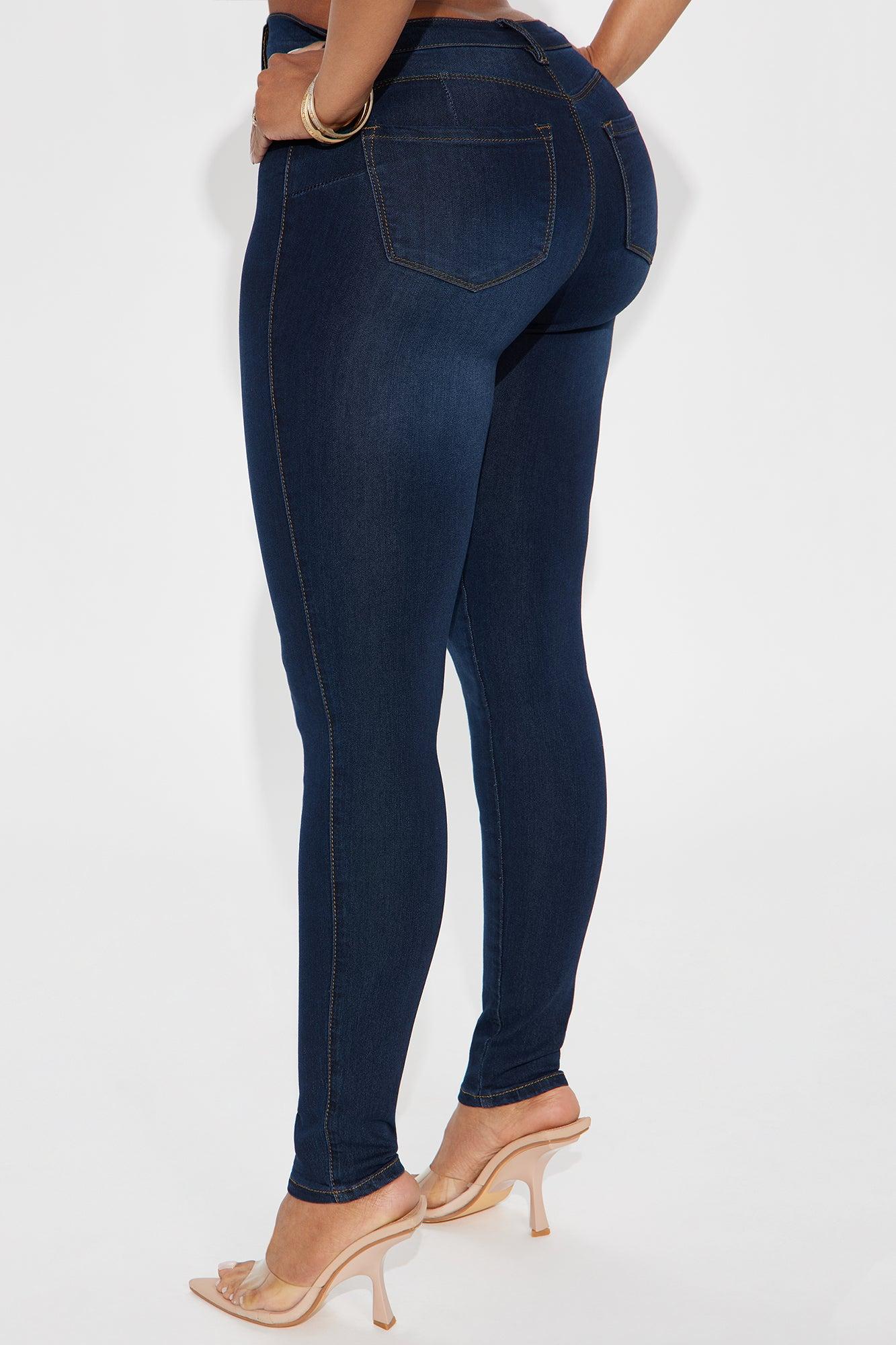 Petite Classic Beauty Booty Lifter Skinny Jeans - Dark Denim Female Product Image
