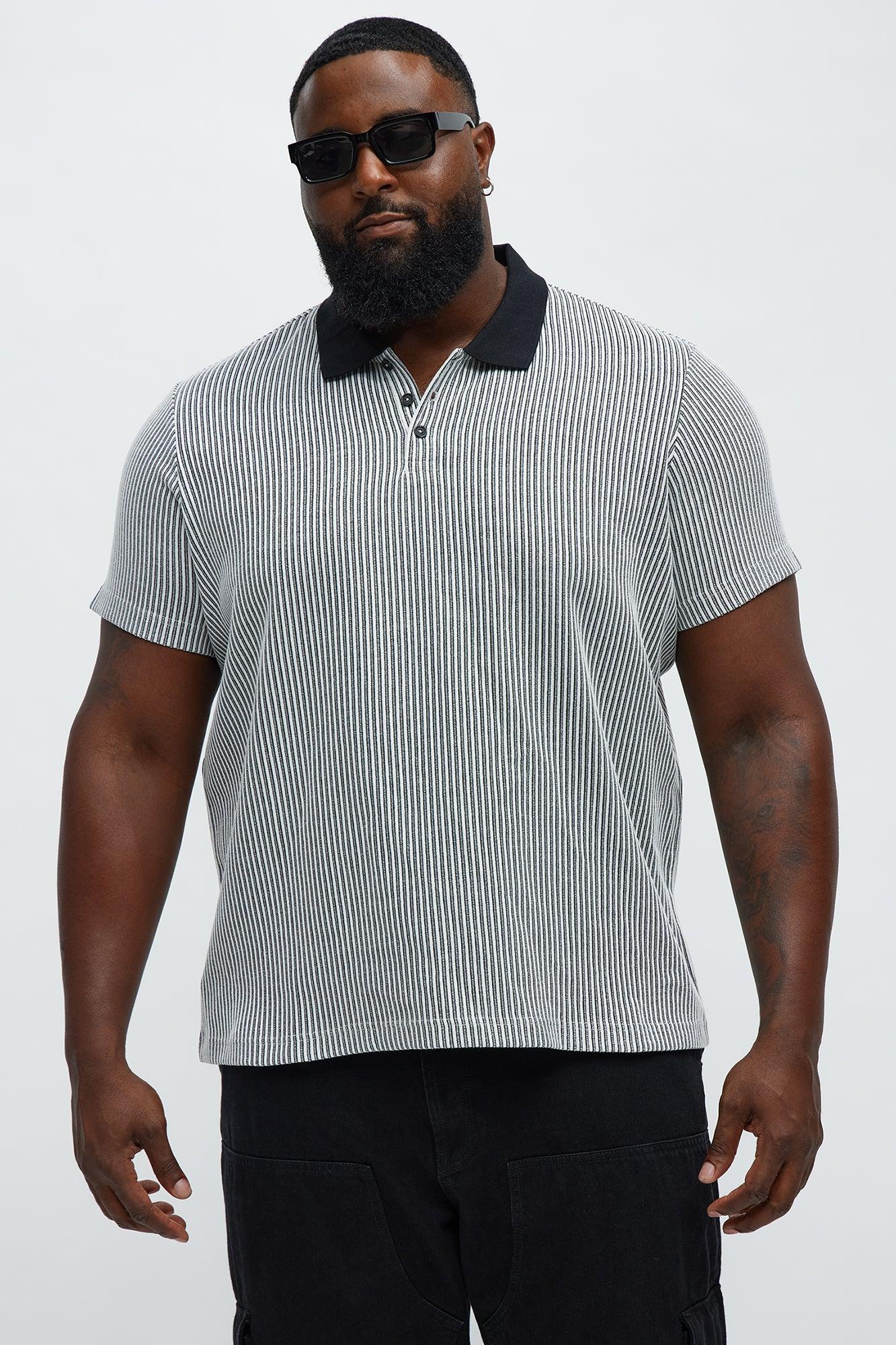 Success Magnet Knitted Polo - Black/White Product Image
