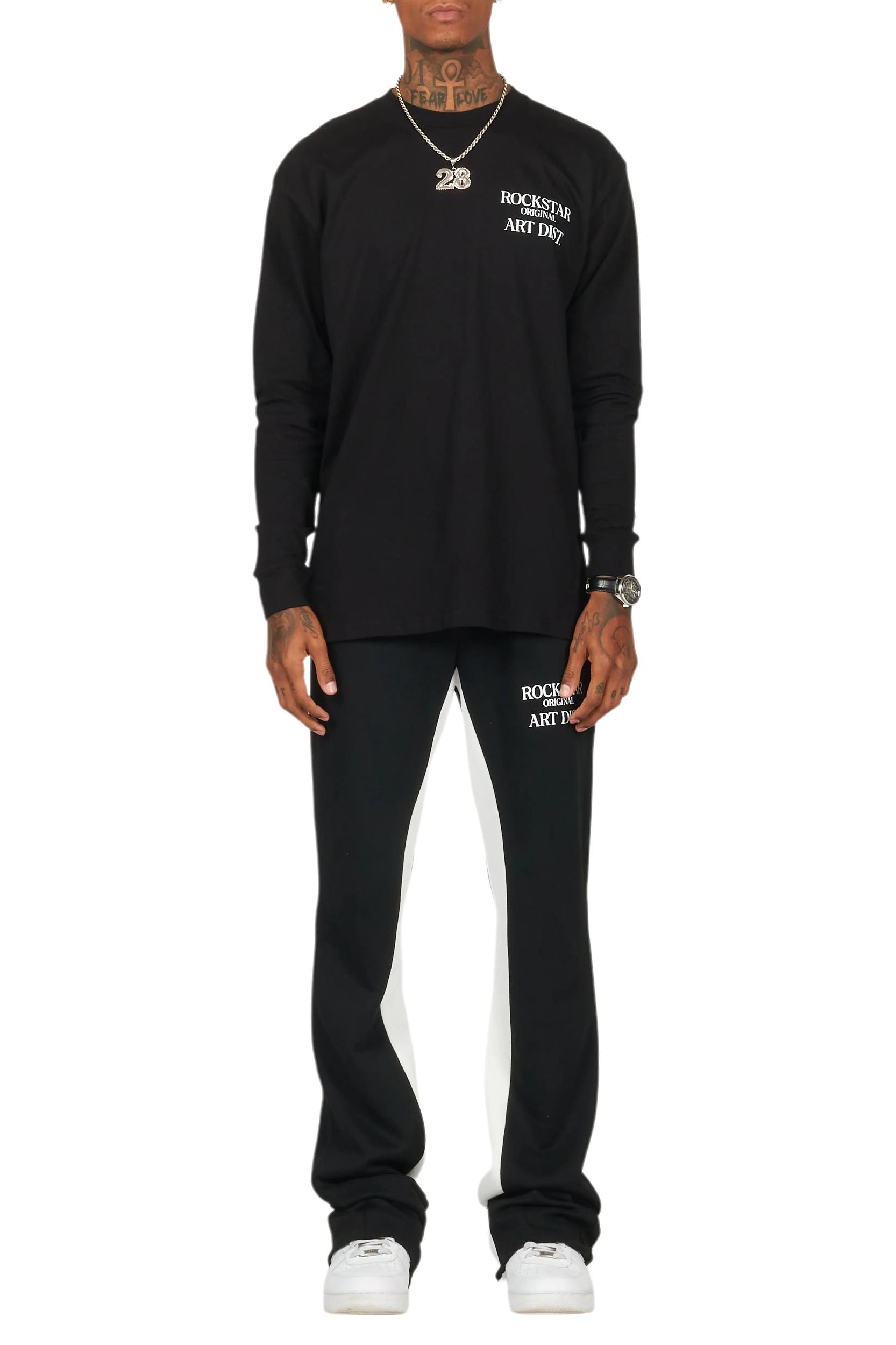 Briggs Black Long Sleeve T-Shirt/Baggy Pant Set Male Product Image