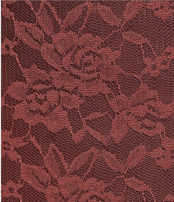 NIA Vetiver Square Neck Lace Long Dress Product Image